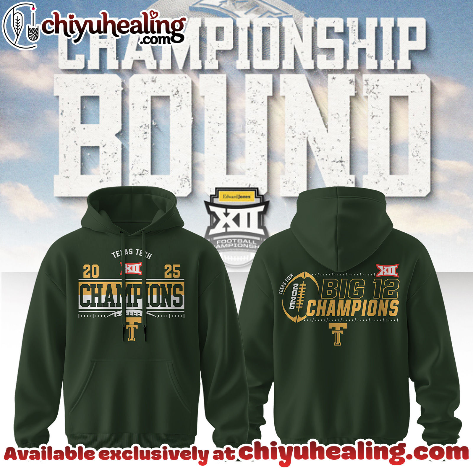 Texas Tech - 2025 Big 12 Champions Hoodie Hoodie, Sweatshirt, Shirt