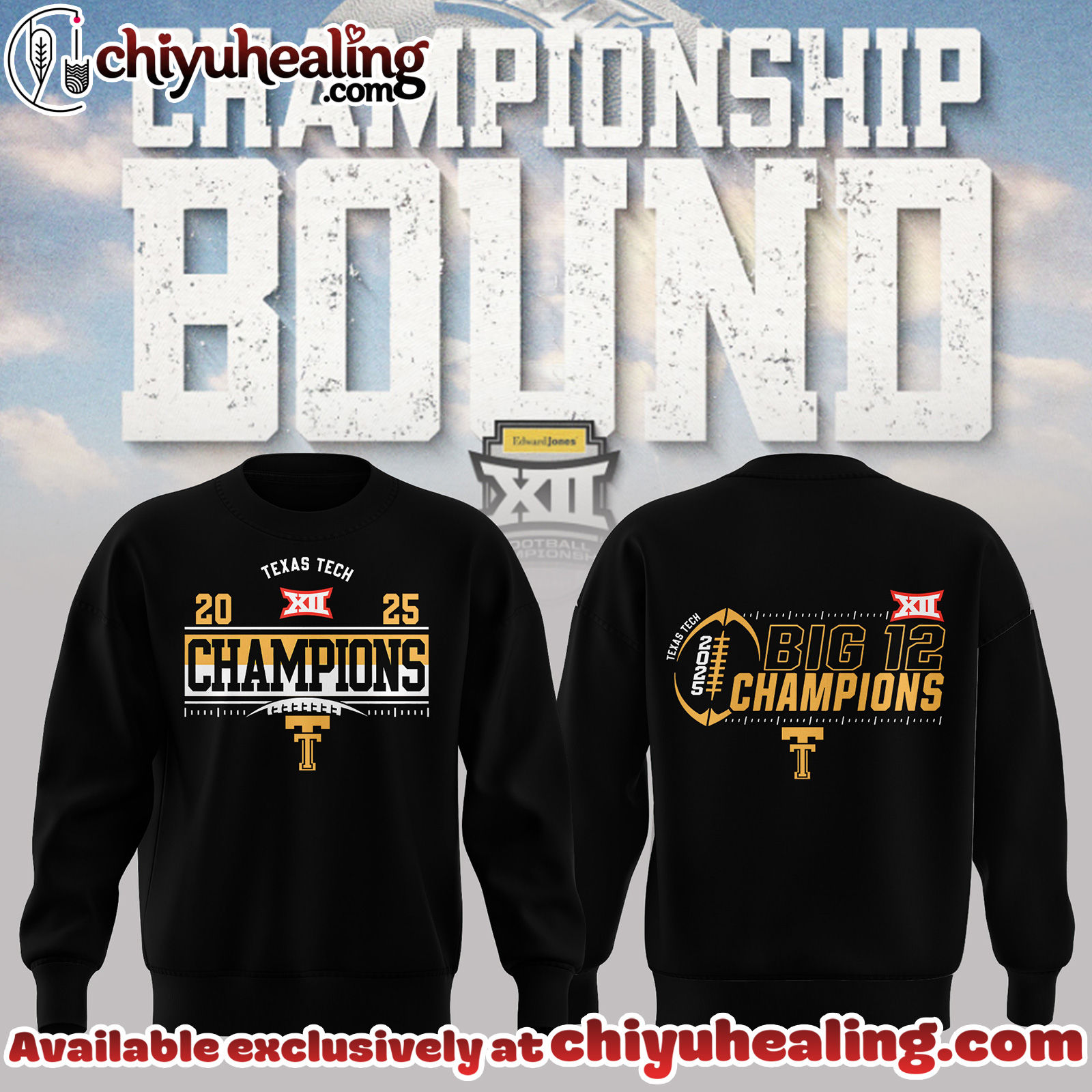 Texas Tech - 2025 Big 12 Champions Sweatshirt, Hoodie, tshirt - Ver 2