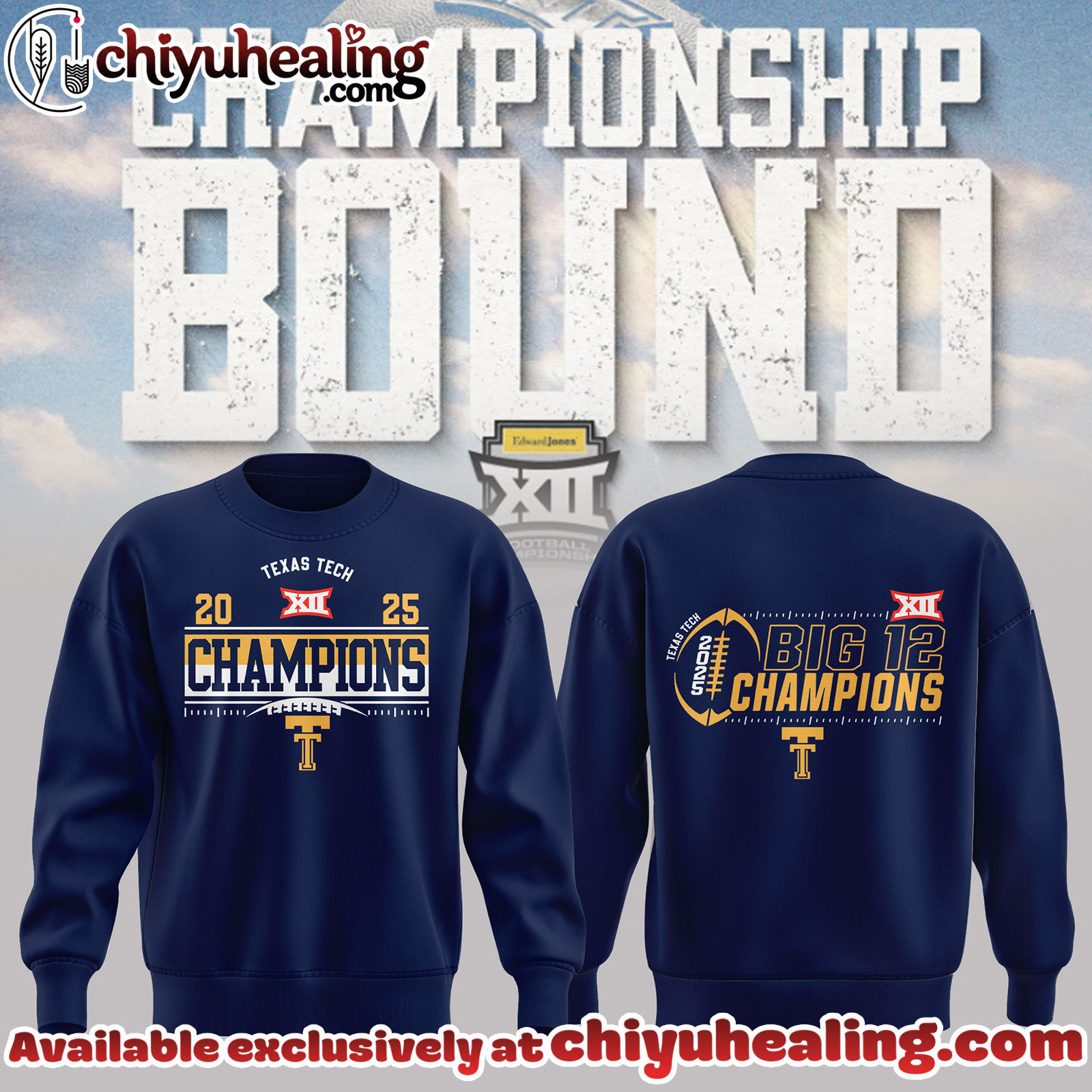 Texas Tech - 2025 Big 12 Champions Sweatshirt, Hoodie, tshirt