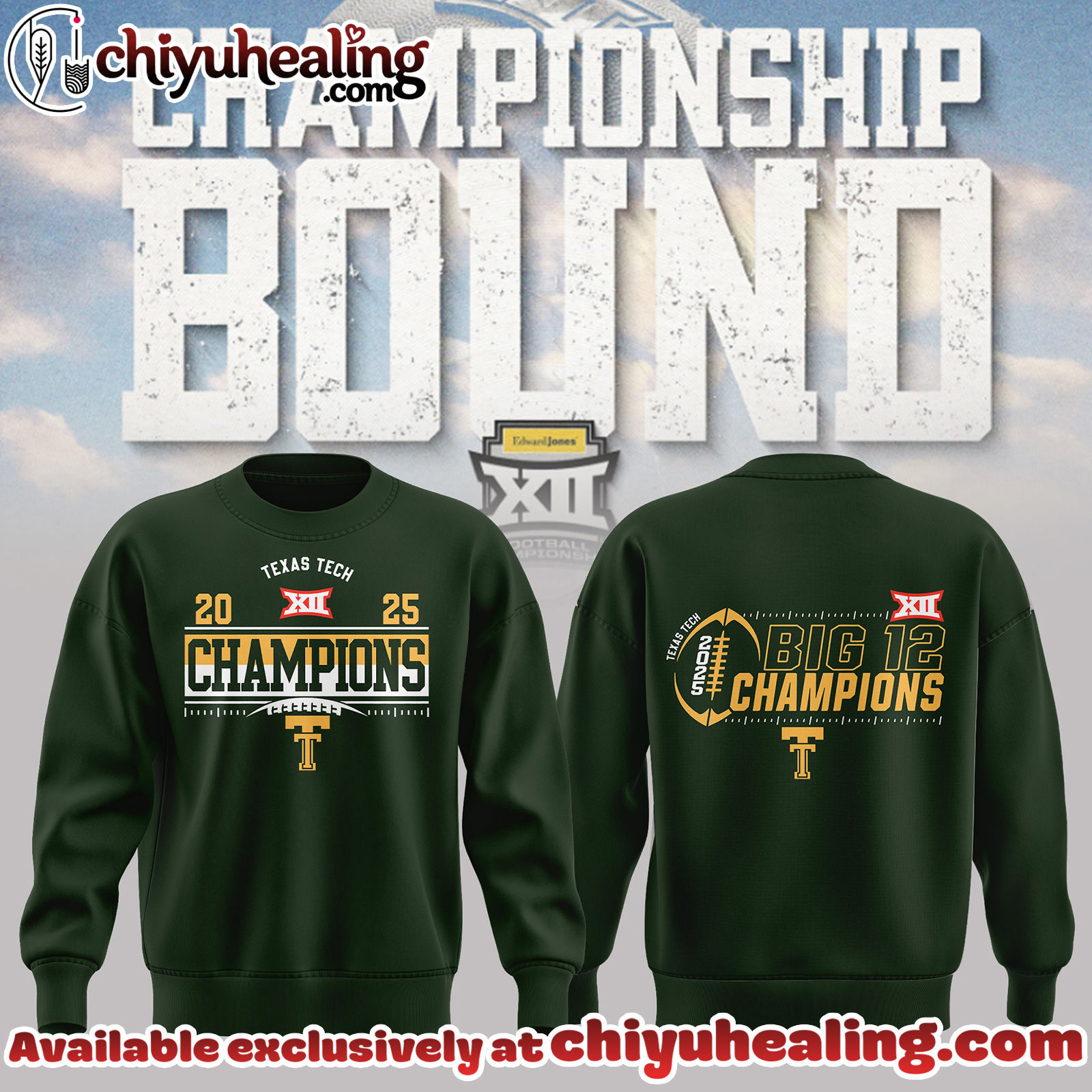 Texas Tech - 2025 Big 12 Champions Sweatshirt, Hoodie, tshirt - Ver 3