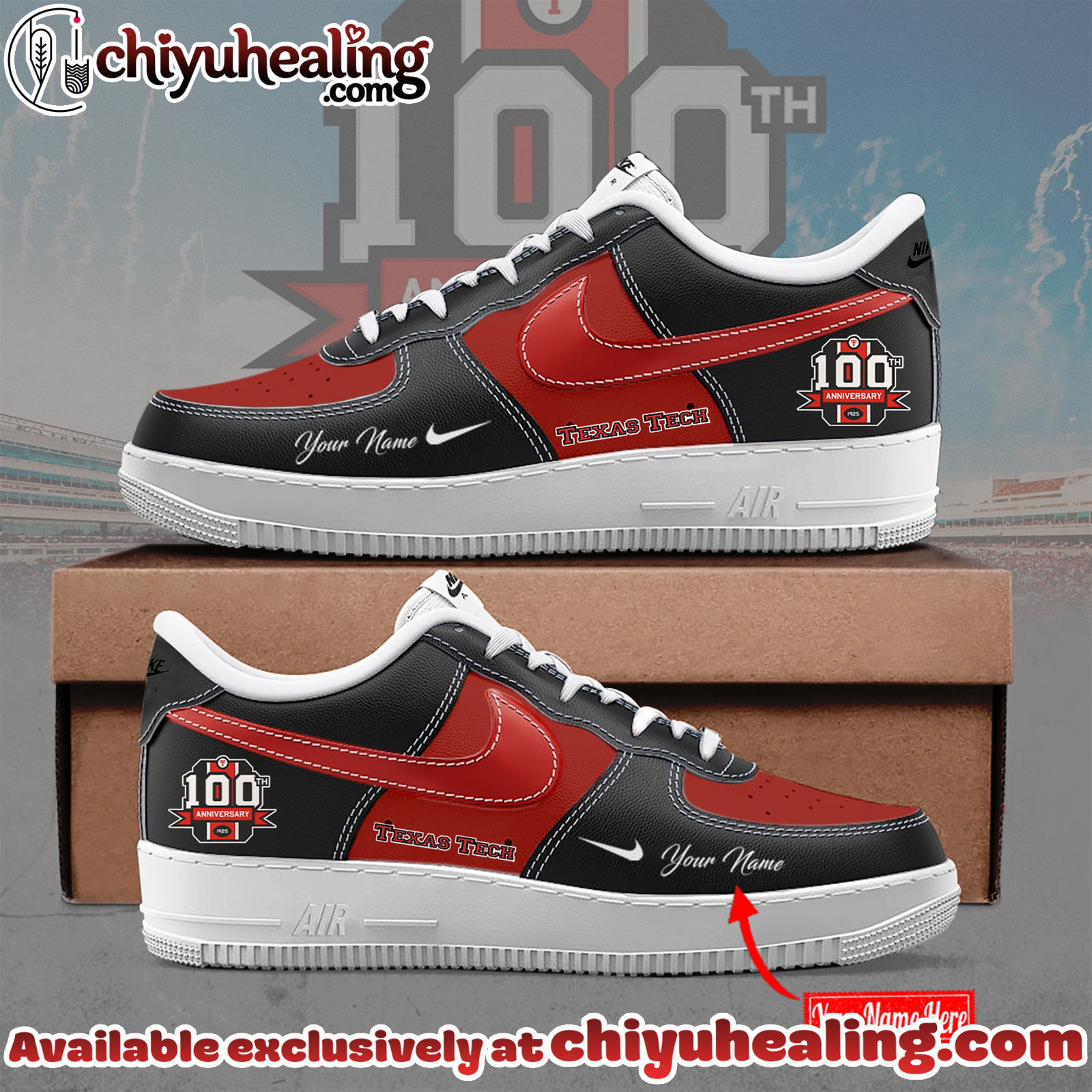 Texas Tech Red Raiders 100th Anniversary Limited Edition Air Force 1