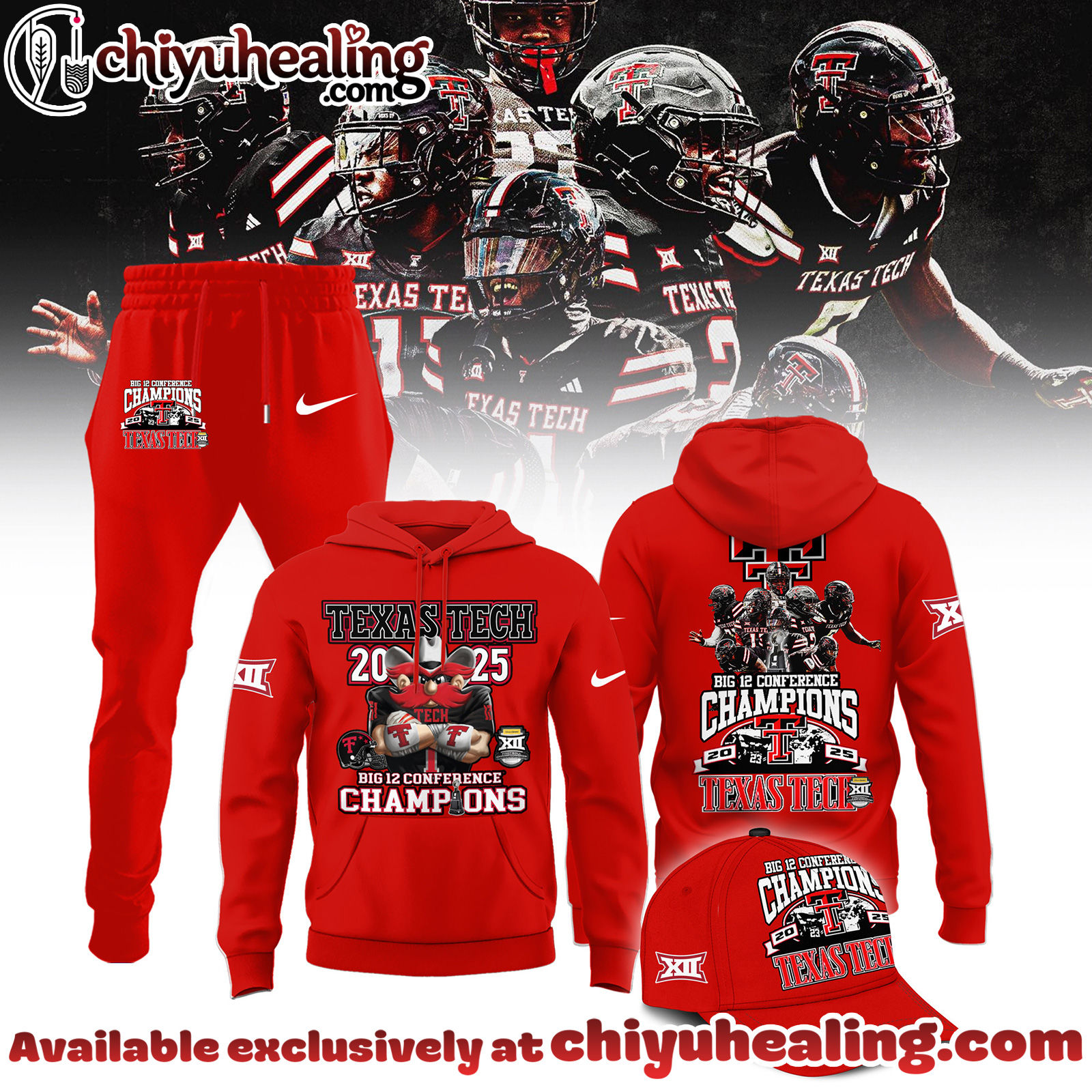 Texas Tech Red Raiders 2025 Big 12 Football Champions Limited Edition Hoodie, Sweatshirt, Shirt - Ver 6