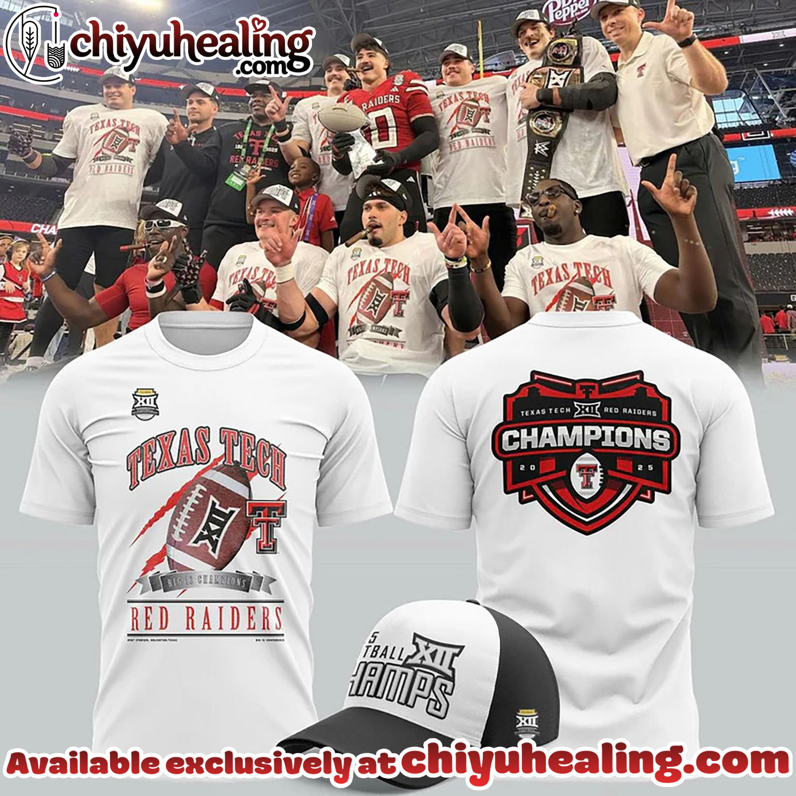 Texas Tech Red Raiders 2025 Big 12 Football Champions Limited Edition Shirt, Hoodie, Sweatshirt - Ver 4