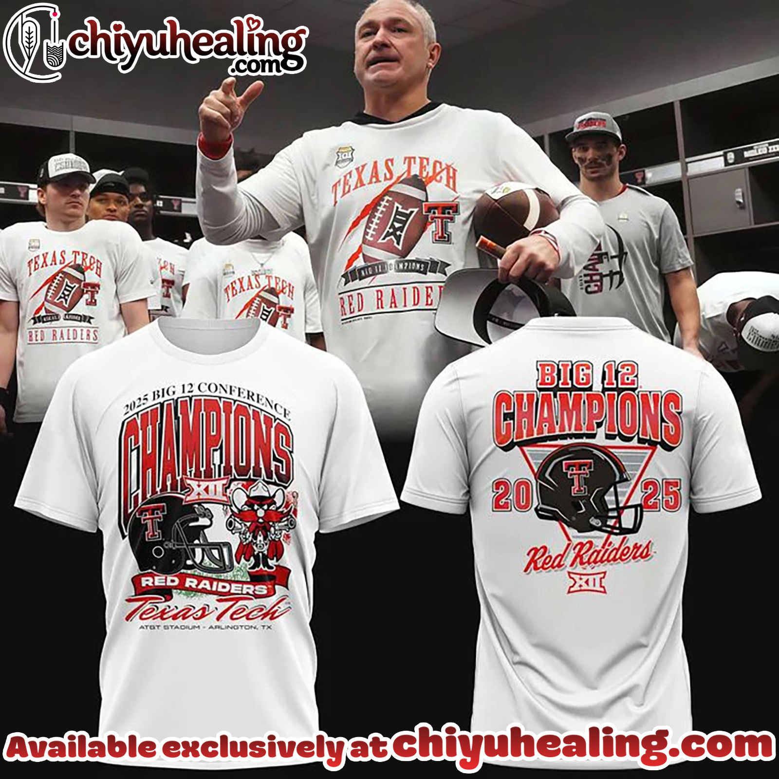 Texas Tech Red Raiders 2025 Big 12 Football Champions Limited Edition Shirt, Hoodie, Sweatshirt - Ver 11