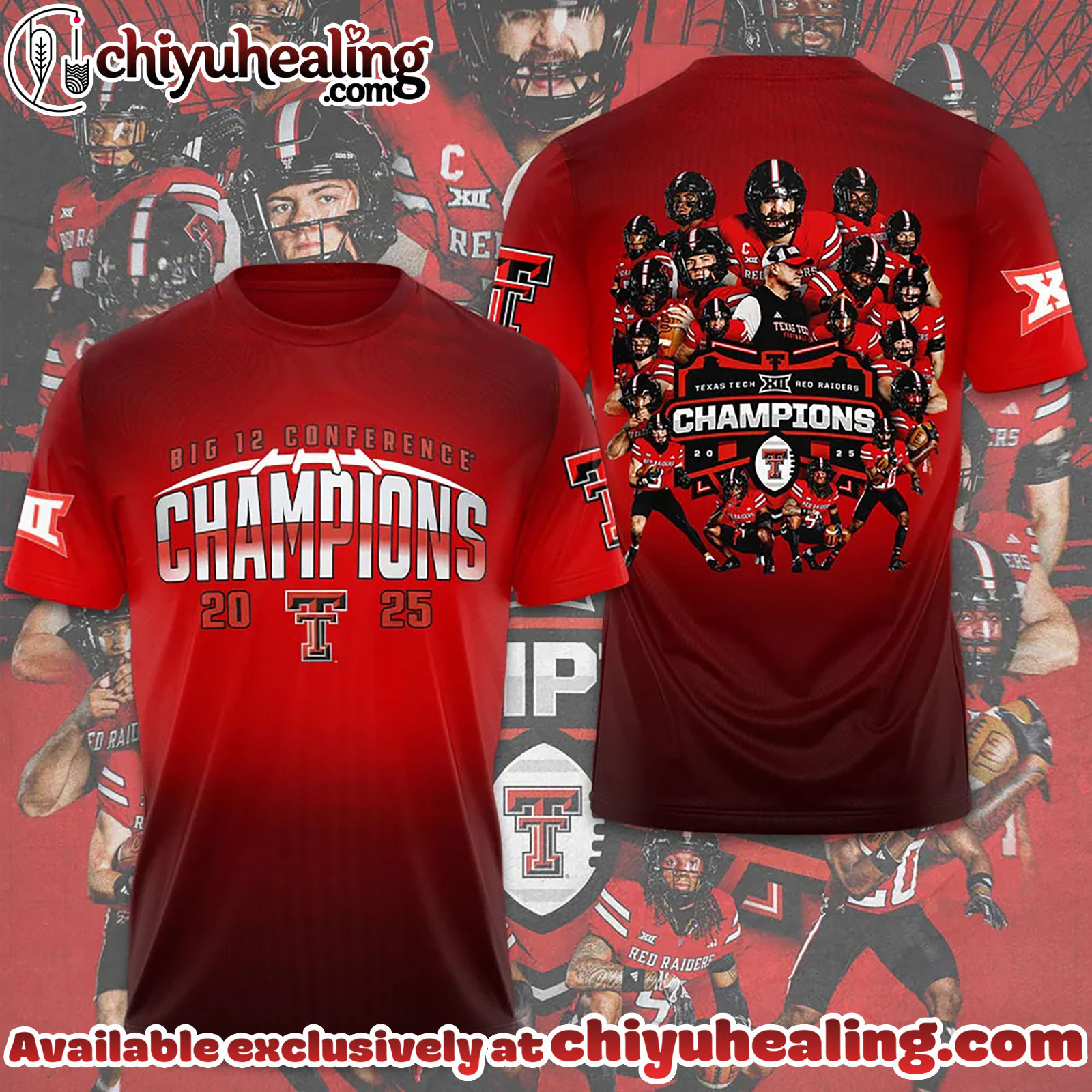 Texas Tech Red Raiders 2025 Big 12 Football Champions Limited Edition Shirt, Hoodie, Sweatshirt