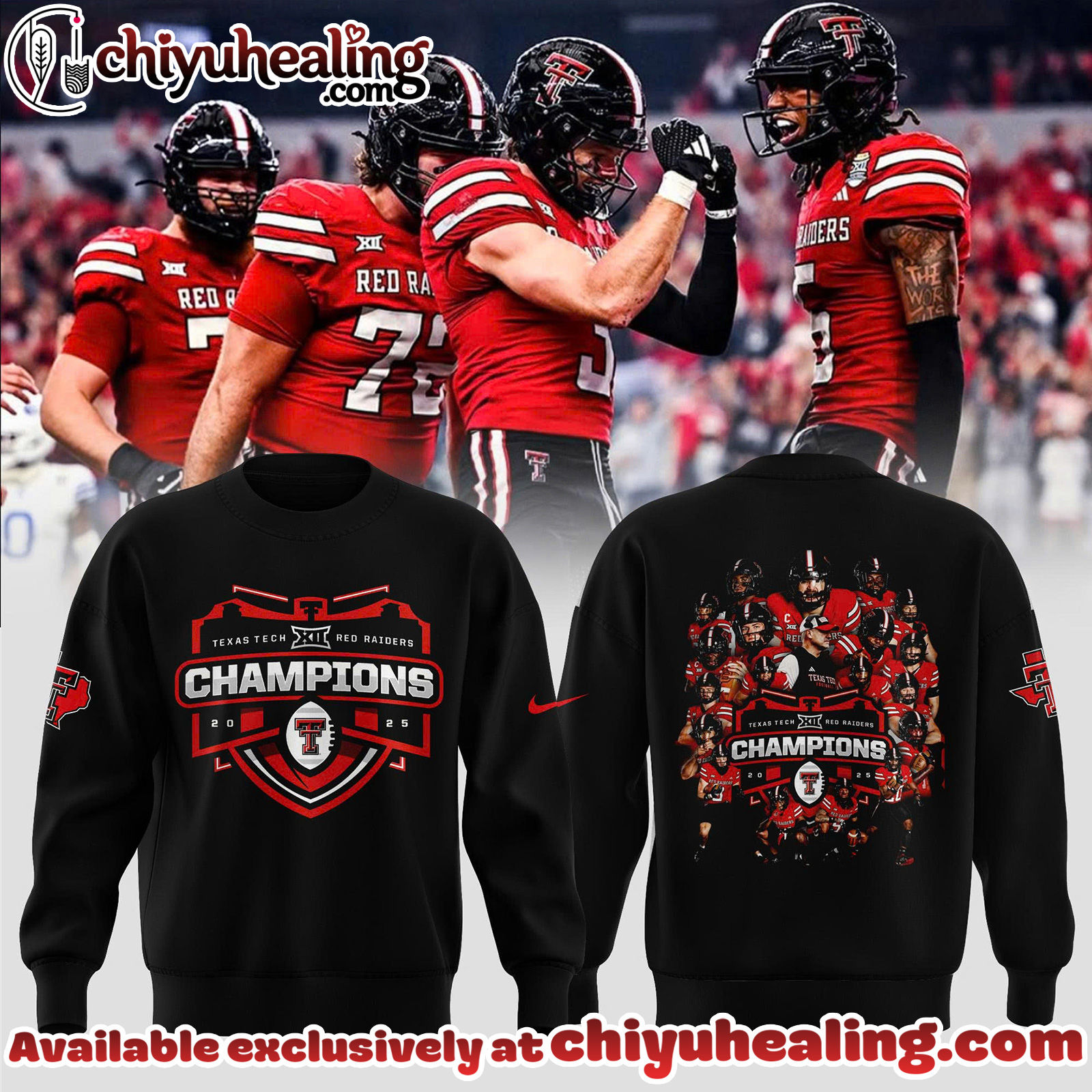TEXAS TECH RED RAIDERS ARE BIG 12 CHAMPIONS 2025 Collection Sweatshirt, Hoodie, tshirt