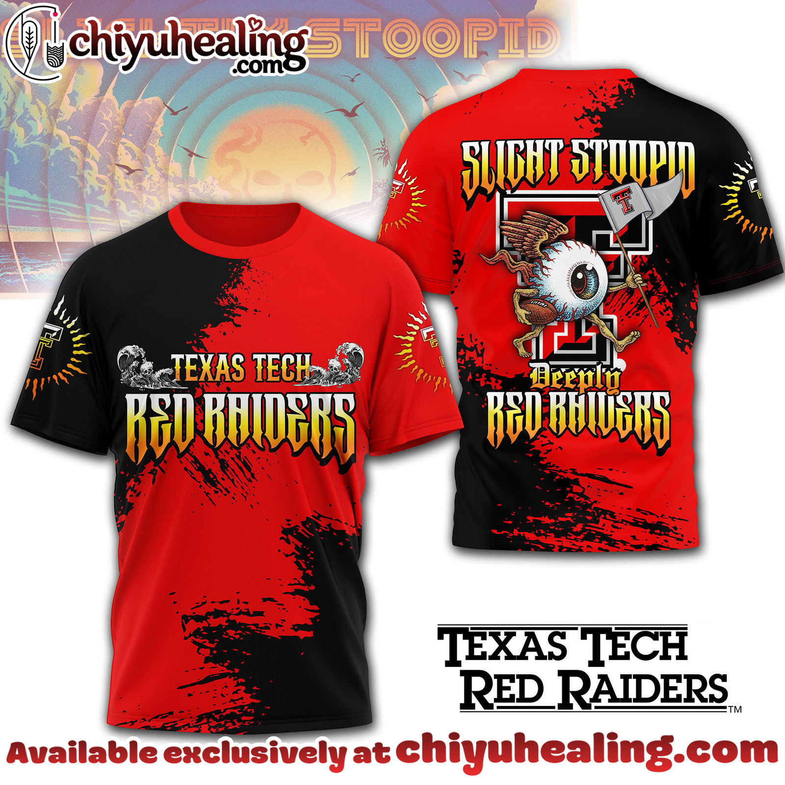 Texas Tech Red Raiders Premium NCAA Slightly Stoopid 3D T-shirt, Hoodie, Sweatshirt, All Team NCAA