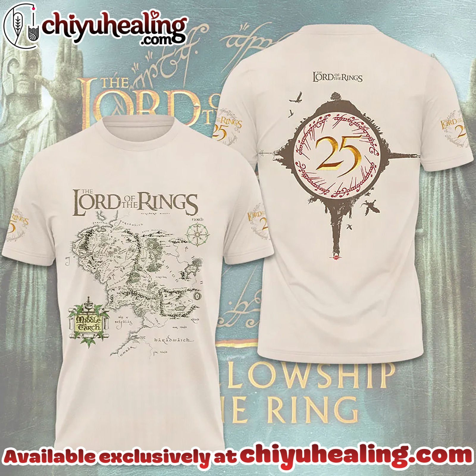 The Lord of the Rings 25th Anniversary 2026 3D T-Shirt, Hoodie, Sweatshirt - Ver 2