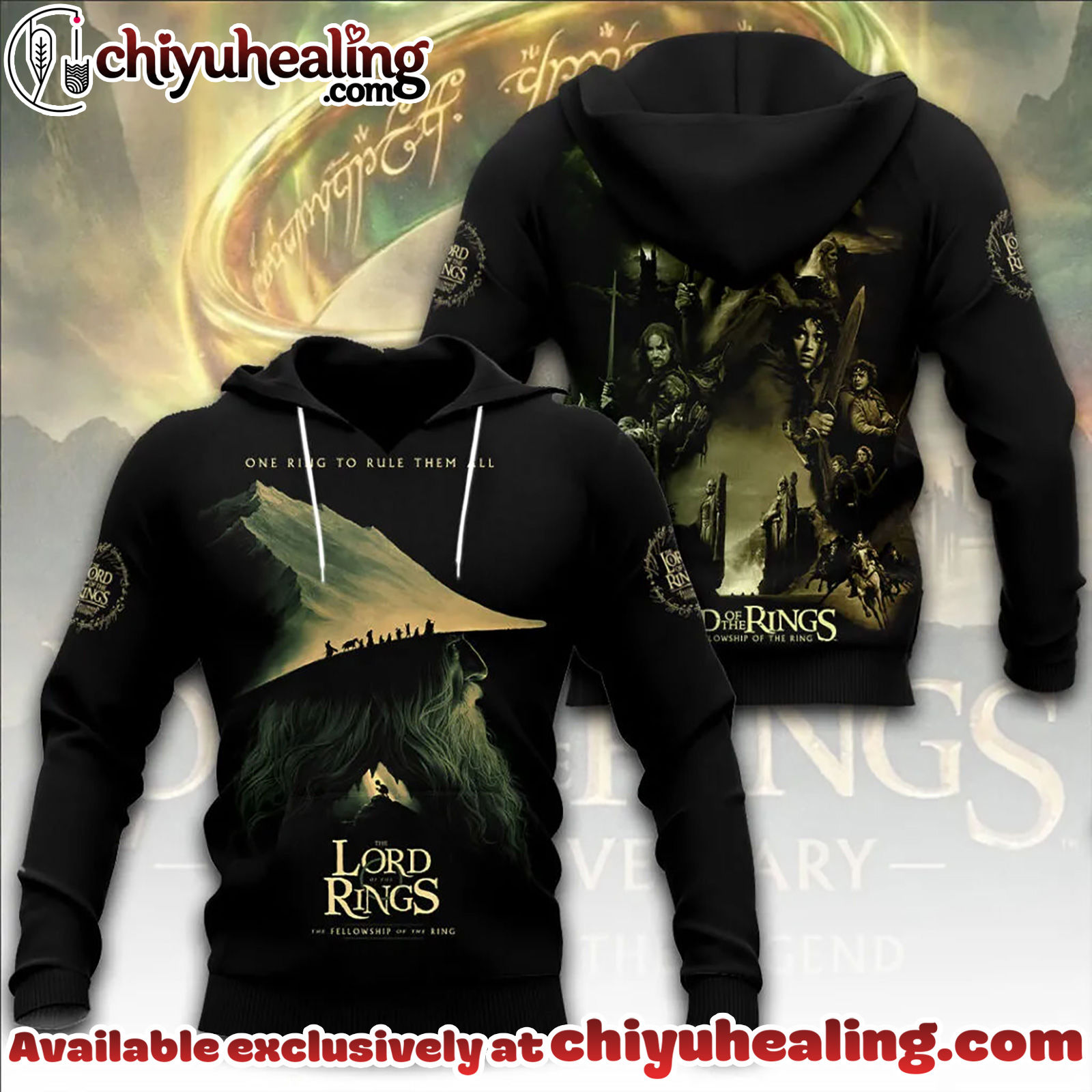 The Lord of the Rings 25th Anniversary 3D Apparel Tshirt, Sweatshirt, Hoodie - Ver 19 The Lord of the Rings 25th Anniversary 3D Apparel Tshirt, Sweatshirt, Hoodie - Ver 19