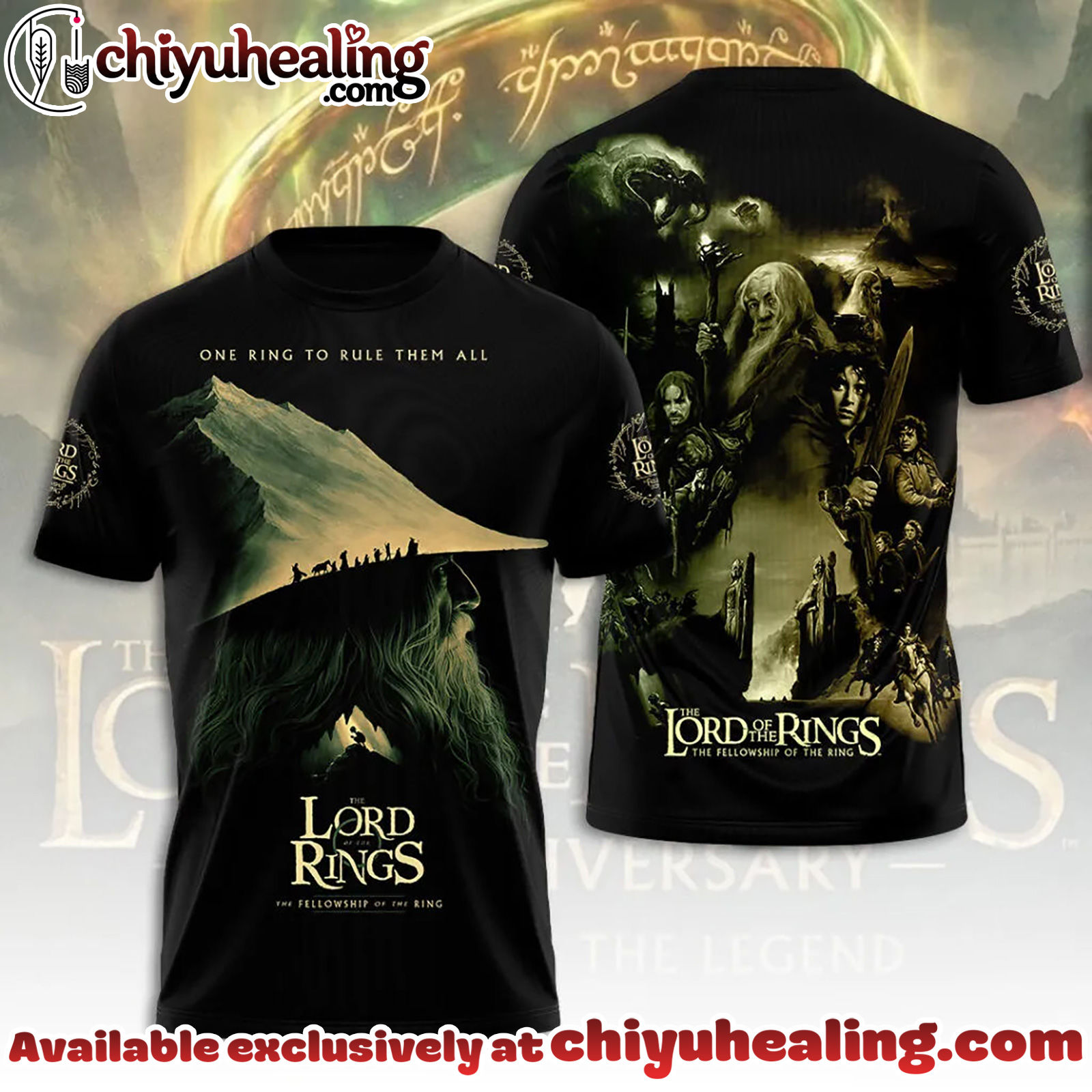 The Lord of the Rings 25th Anniversary 3D Apparel Tshirt, Sweatshirt, Hoodie - Ver 19