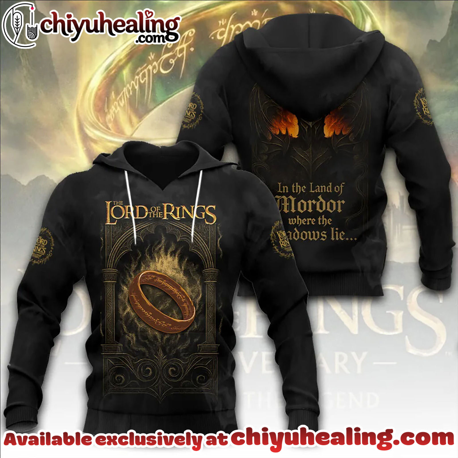 The Lord of the Rings 25th Anniversary 3D Apparel Tshirt, Sweatshirt, Hoodie - Ver 23 The Lord of the Rings 25th Anniversary 3D Apparel Tshirt, Sweatshirt, Hoodie - Ver 23