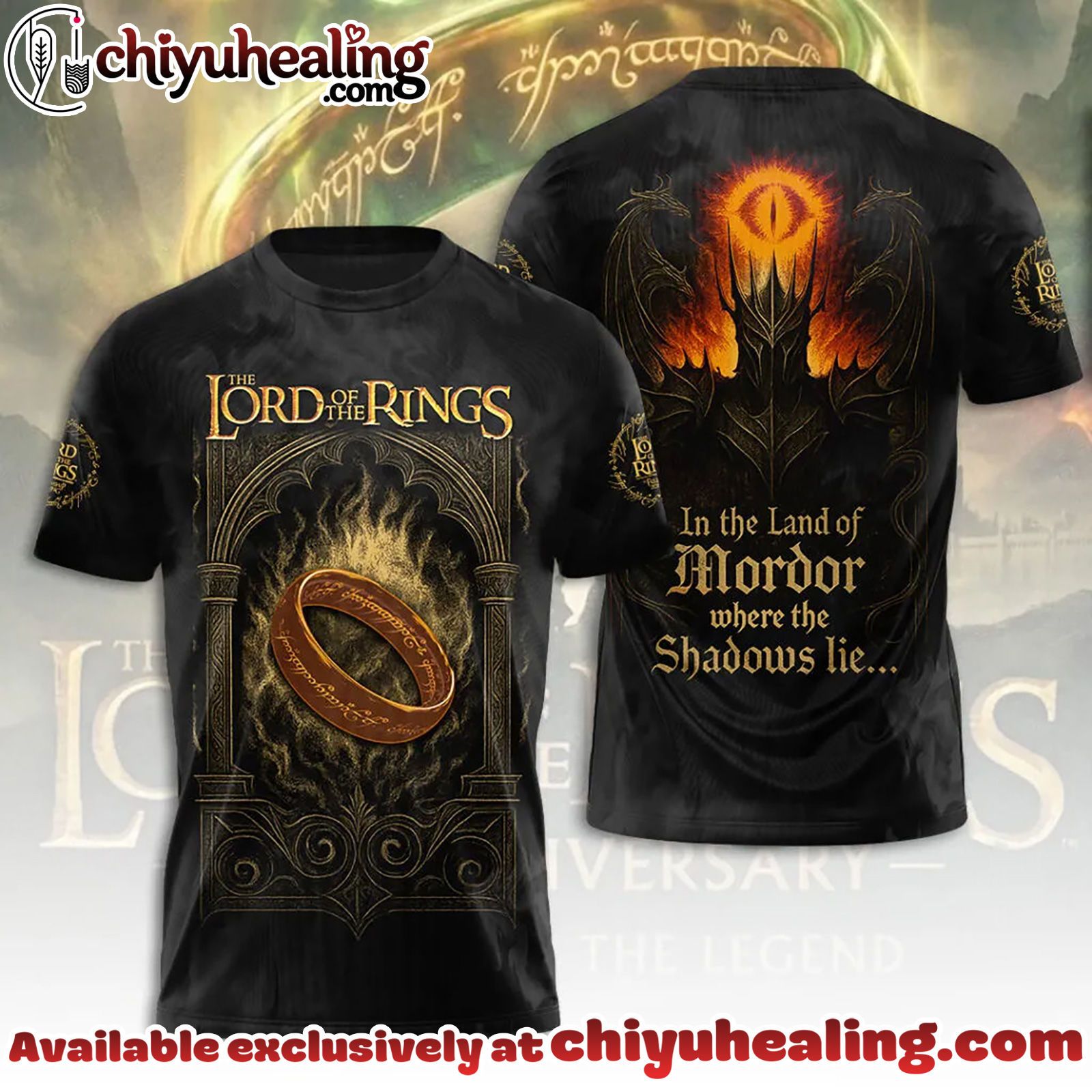 The Lord of the Rings 25th Anniversary 3D Apparel Tshirt, Sweatshirt, Hoodie - Ver 23