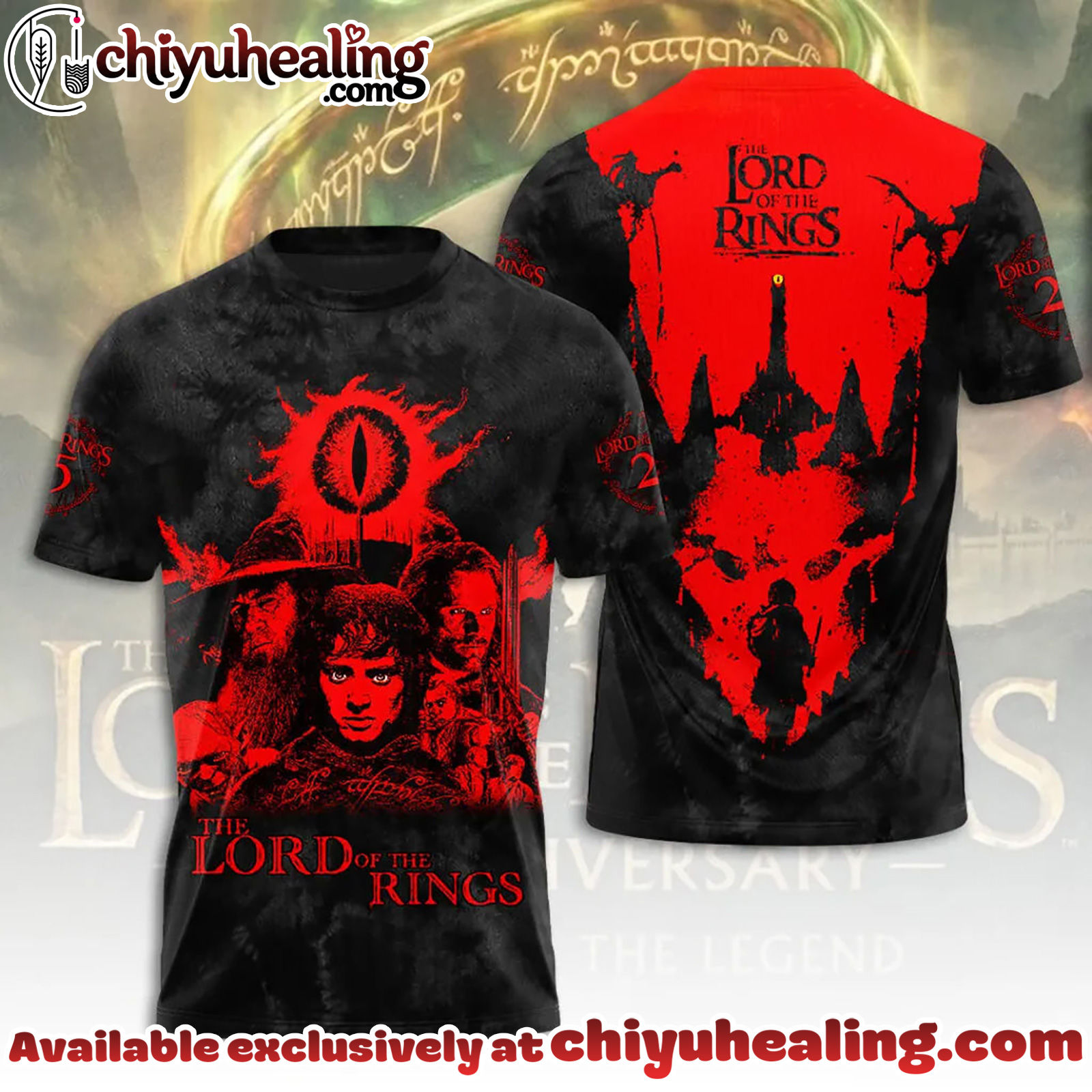 The Lord of the Rings 25th Anniversary 3D Apparel Tshirt, Sweatshirt, Hoodie - Ver 25