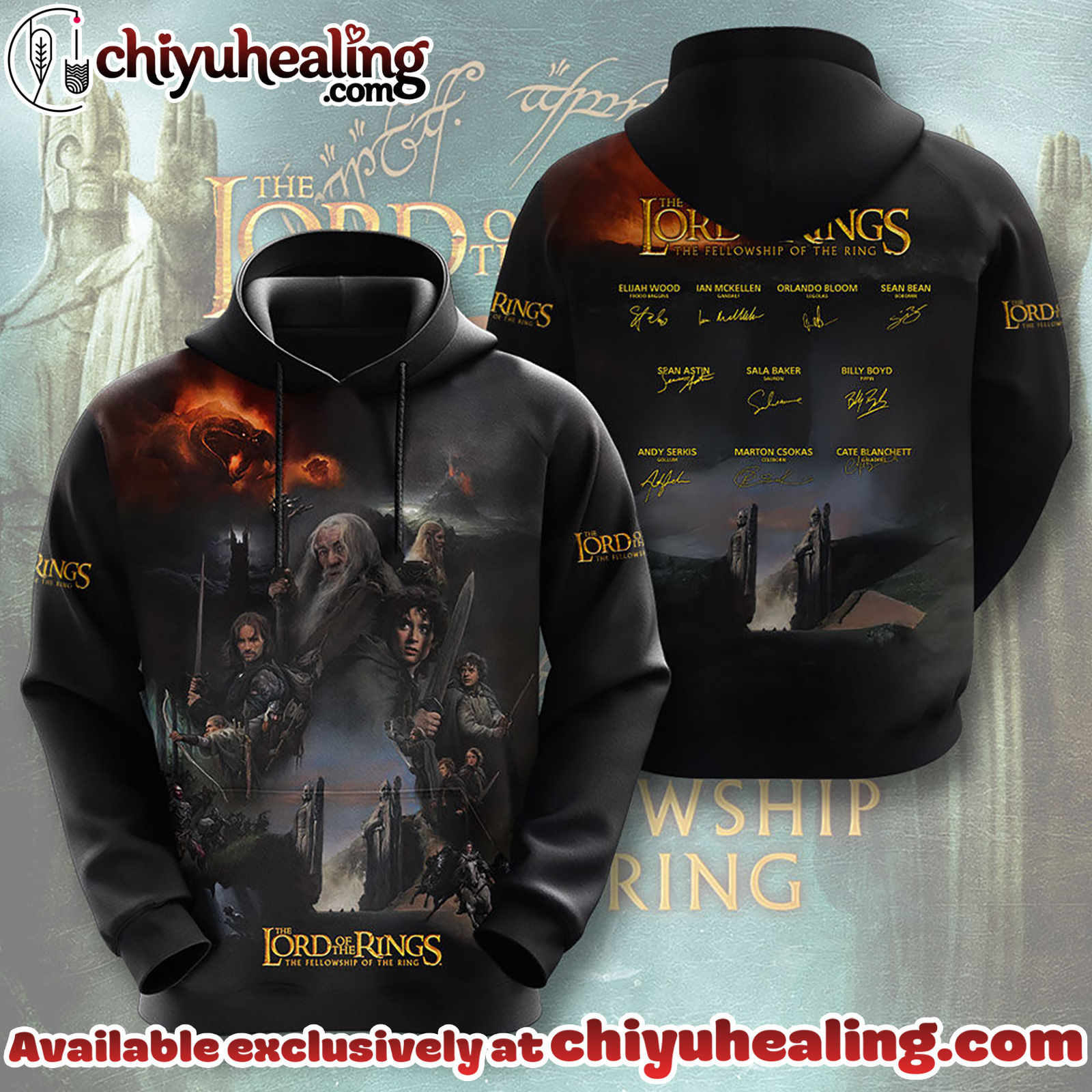 The Lord of the Rings 25th Anniversary 3D Apparel Tshirt, Sweatshirt, Hoodie - Ver 20 The Lord of the Rings 25th Anniversary 3D Apparel Tshirt, Sweatshirt, Hoodie - Ver 20