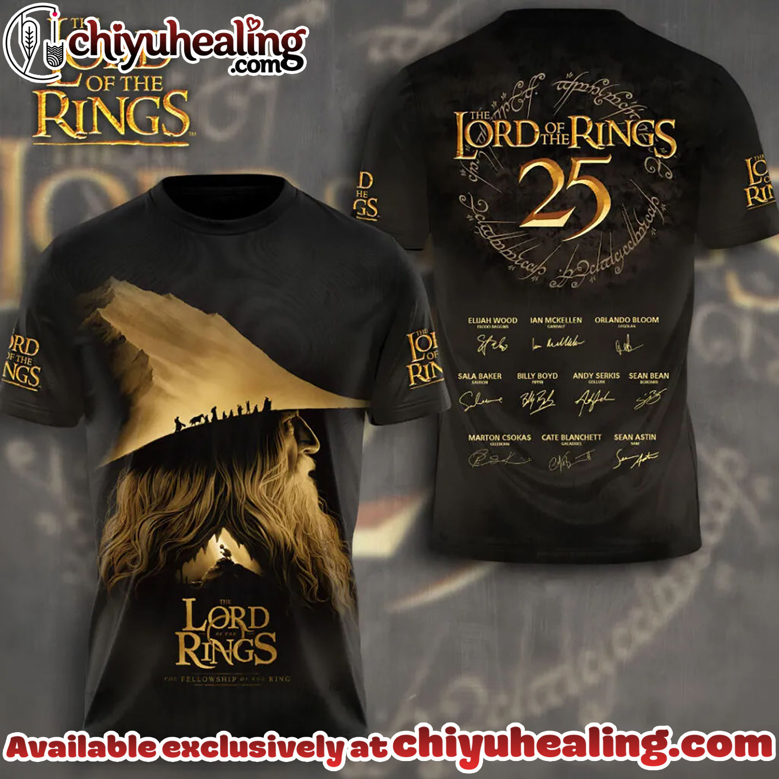 The Lord of the Rings 25th Anniversary 3D Apparel Tshirt, Sweatshirt, Hoodie - Ver 15