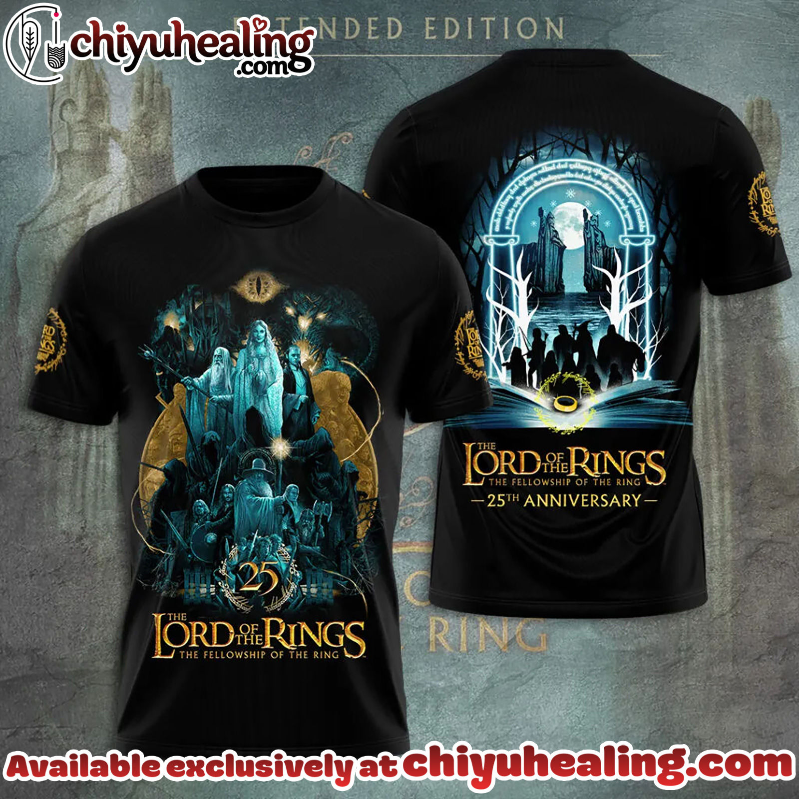 The Lord of the Rings 25th Anniversary 3D Apparel Tshirt, Sweatshirt, Hoodie - Ver 18