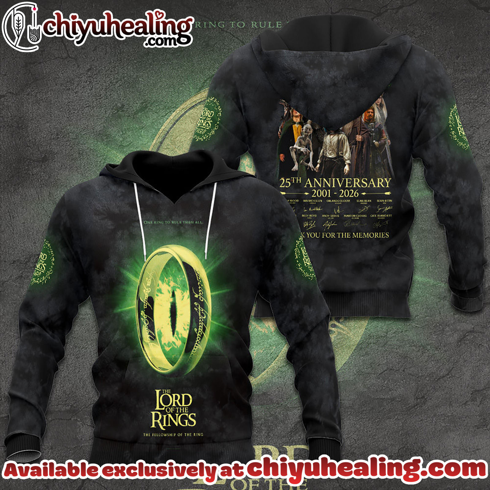 The Lord of the Rings 25th Anniversary 3D Apparel Tshirt, Sweatshirt, Hoodie - Ver 4 The Lord of the Rings 25th Anniversary 3D Apparel Tshirt, Sweatshirt, Hoodie - Ver 4