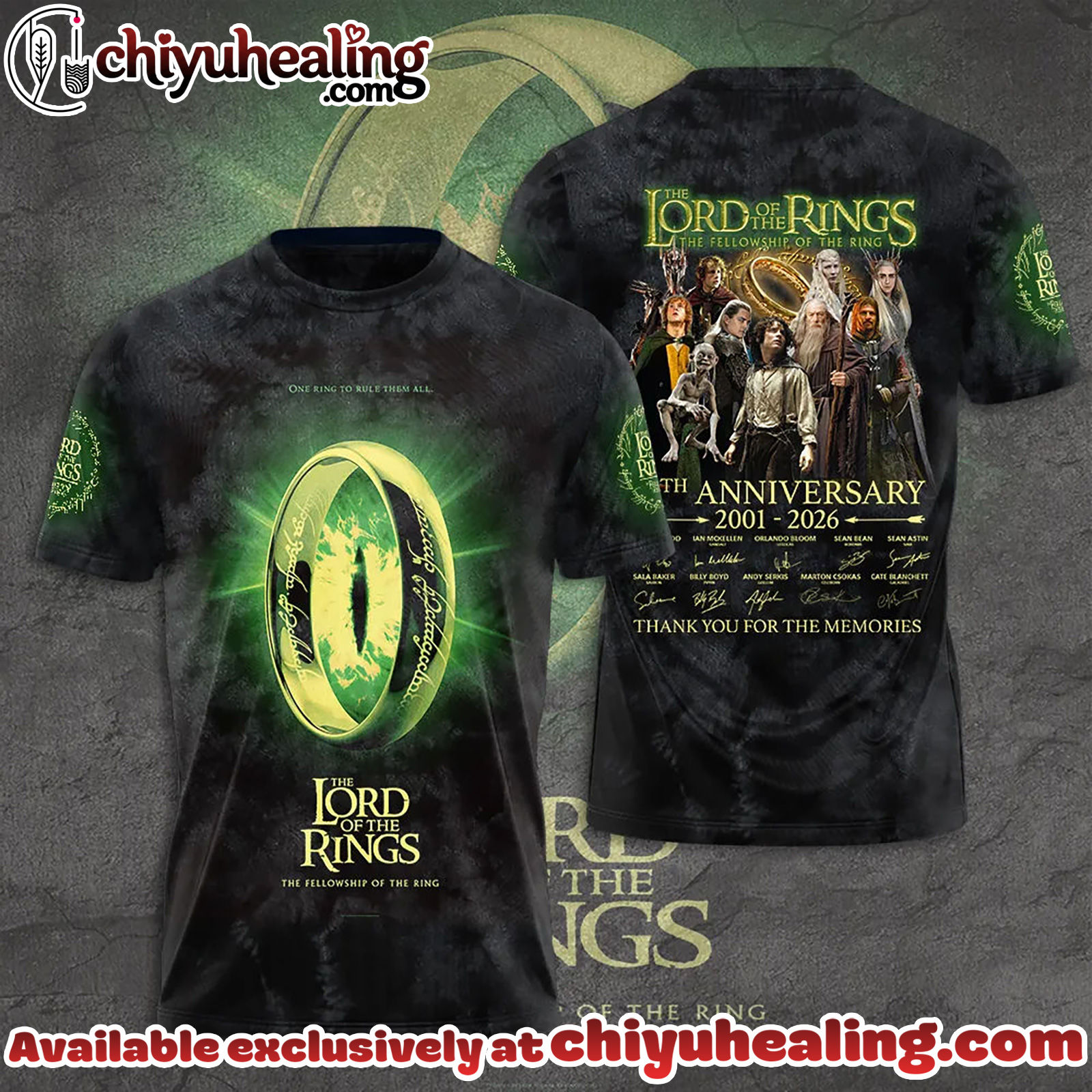 The Lord of the Rings 25th Anniversary 3D Apparel Tshirt, Sweatshirt, Hoodie - Ver 4