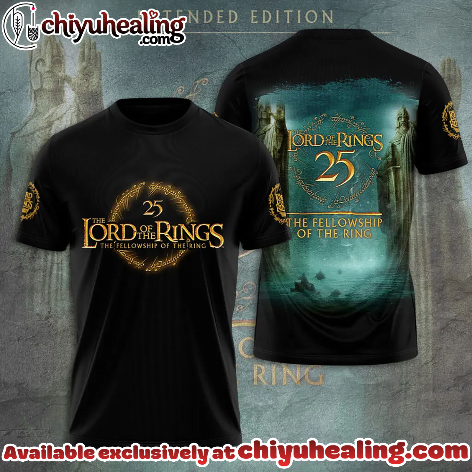 The Lord of the Rings 25th Anniversary 3D Apparel Tshirt, Sweatshirt, Hoodie - Ver 8