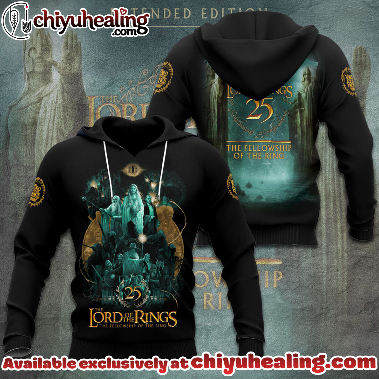 The Lord of the Rings 25th Anniversary 3D Apparel Tshirt, Sweatshirt, Hoodie - Ver 11 The Lord of the Rings 25th Anniversary 3D Apparel Tshirt, Sweatshirt, Hoodie - Ver 11