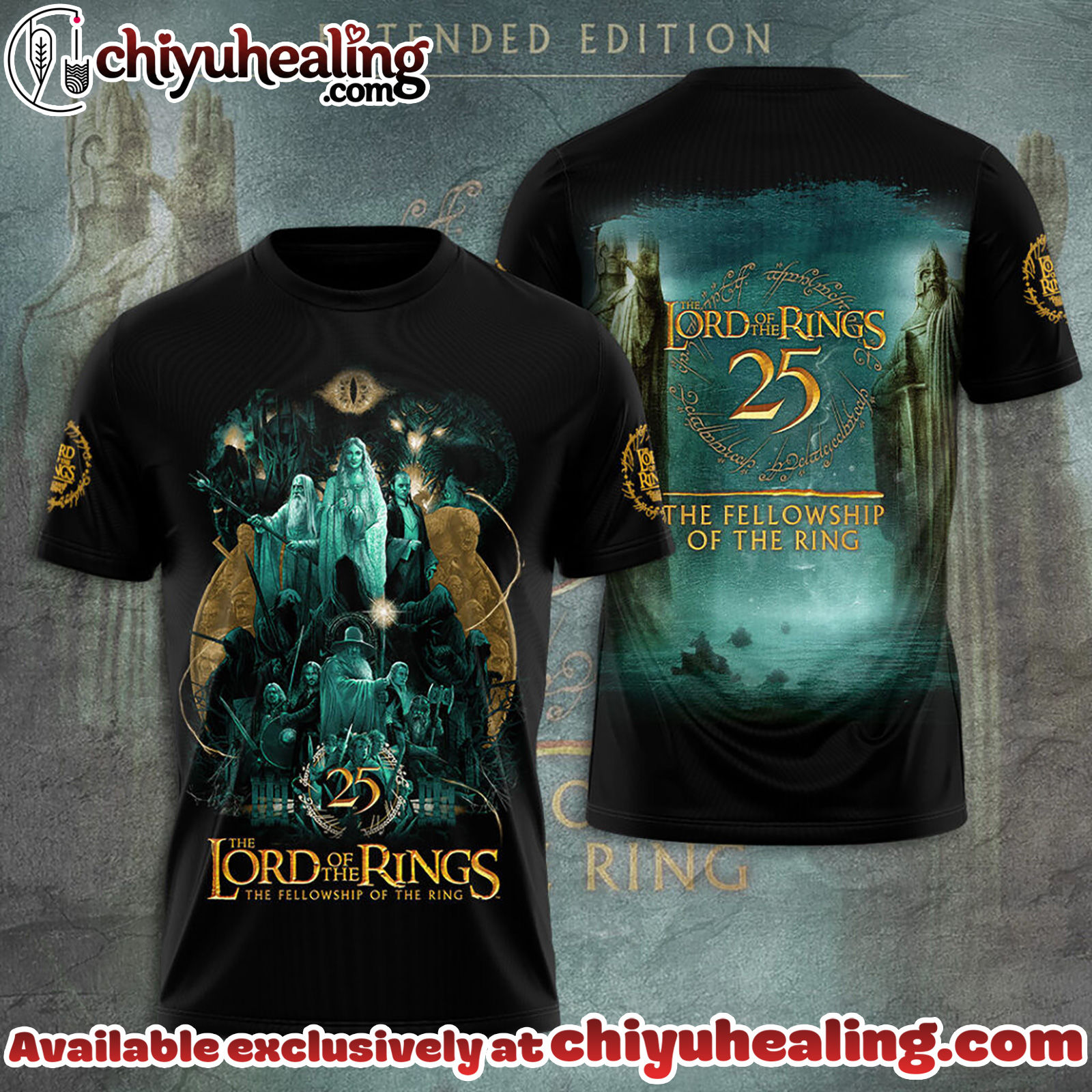 The Lord of the Rings 25th Anniversary 3D Apparel Tshirt, Sweatshirt, Hoodie - Ver 11