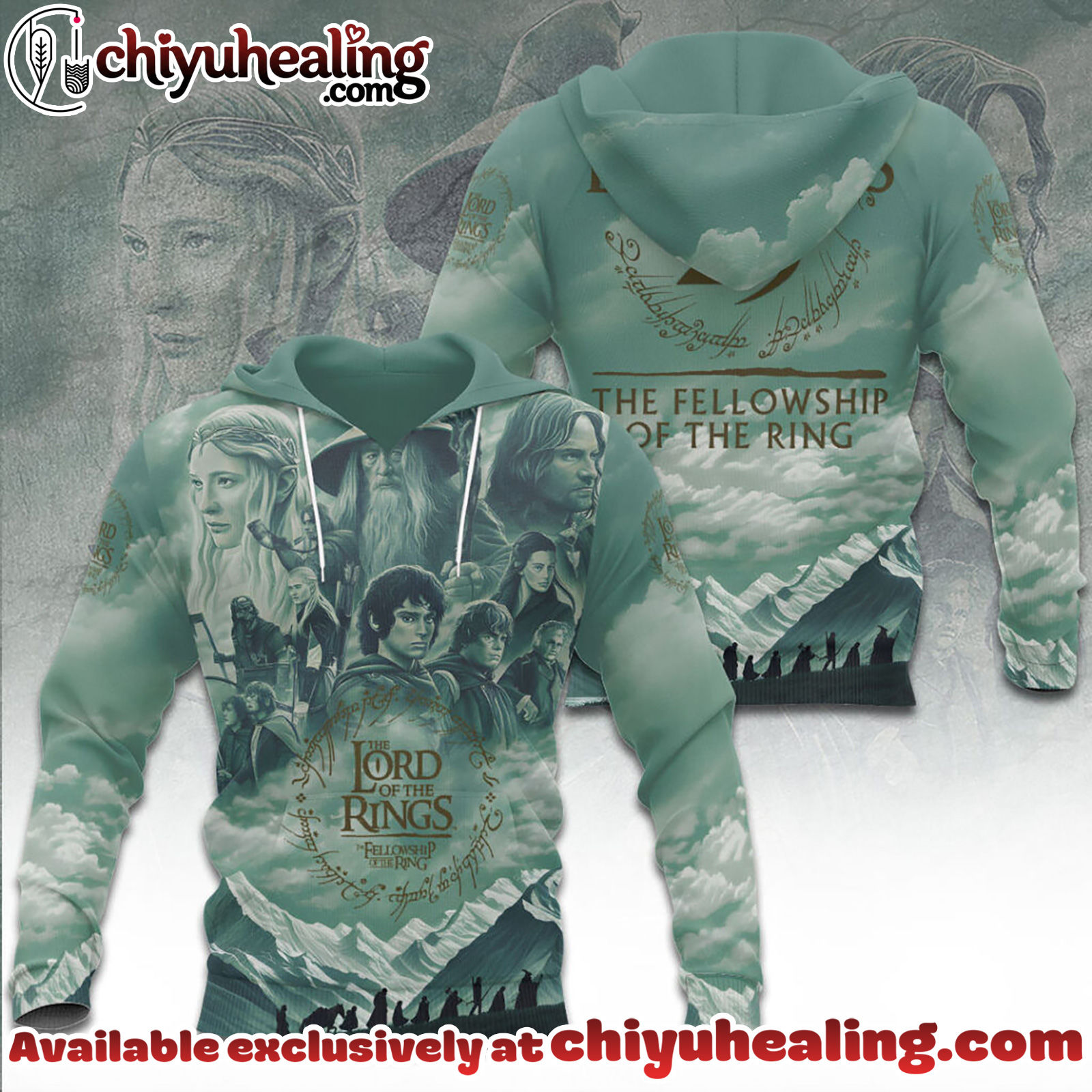 The Lord of the Rings 25th Anniversary 3D Apparel Tshirt, Sweatshirt, Hoodie - Ver 6 The Lord of the Rings 25th Anniversary 3D Apparel Tshirt, Sweatshirt, Hoodie - Ver 6