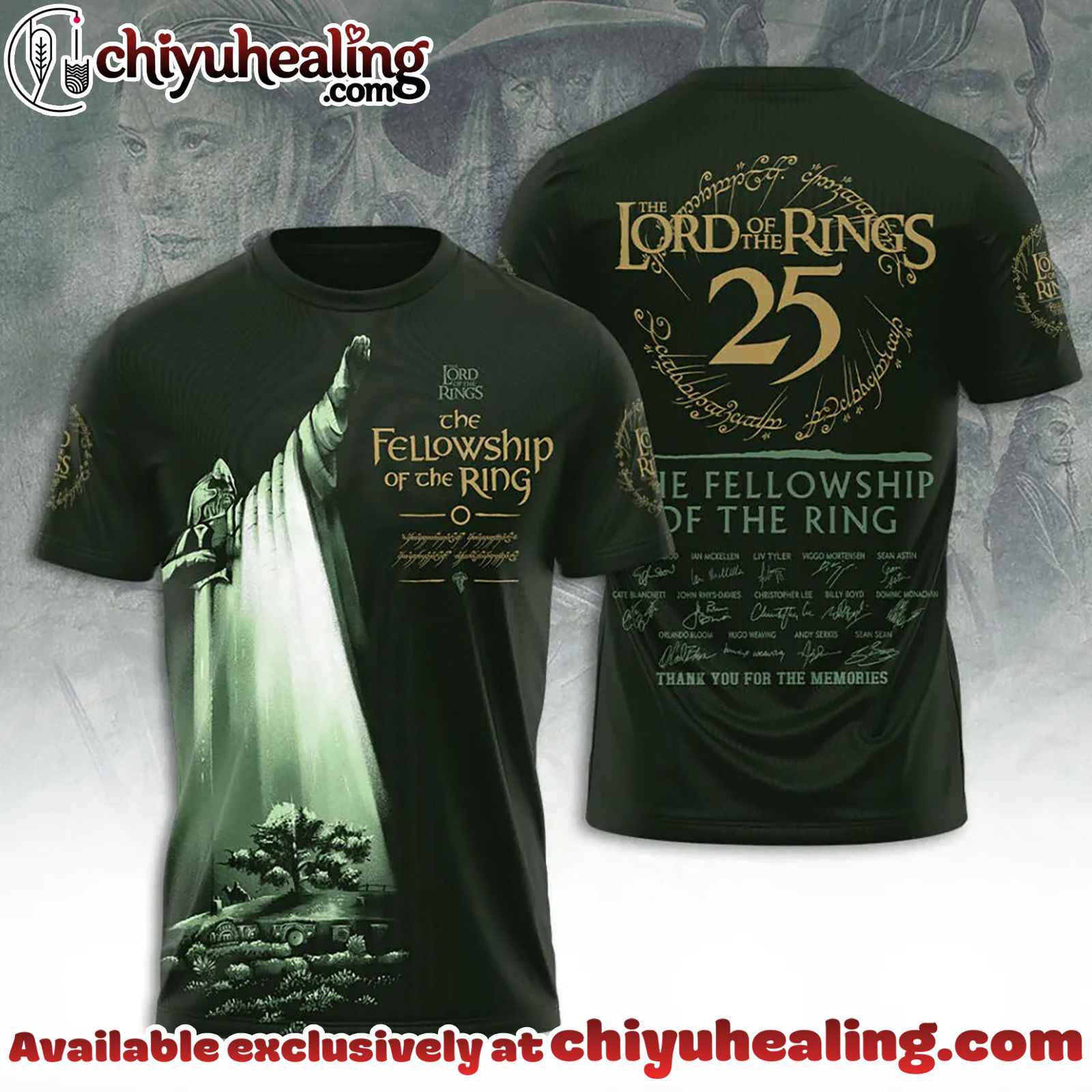 The Lord of the Rings 25th Anniversary 3D Apparel Tshirt, Sweatshirt, Hoodie - Ver 9