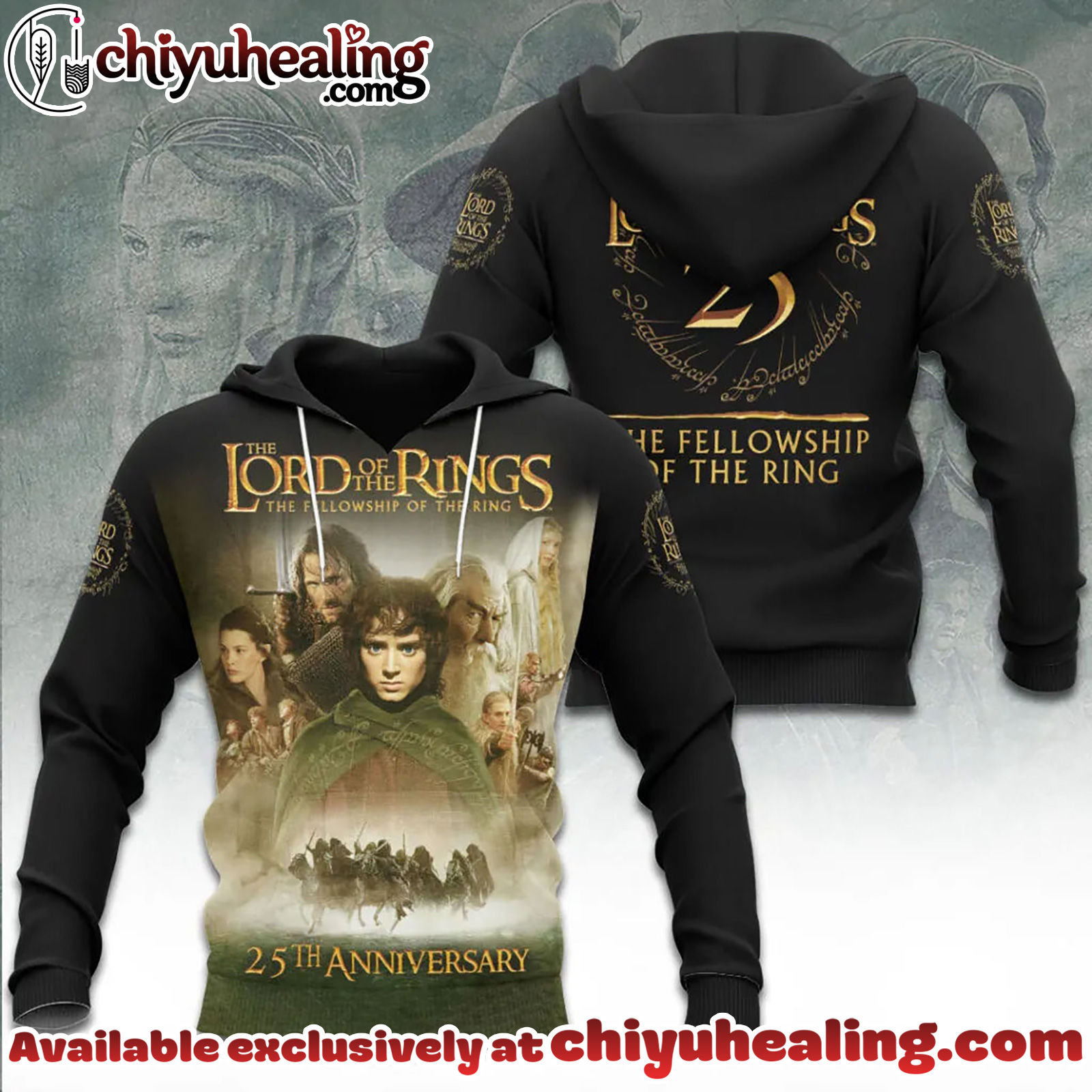 The Lord of the Rings 25th Anniversary 3D Apparel Tshirt, Sweatshirt, Hoodie - Ver 13 The Lord of the Rings 25th Anniversary 3D Apparel Tshirt, Sweatshirt, Hoodie - Ver 13
