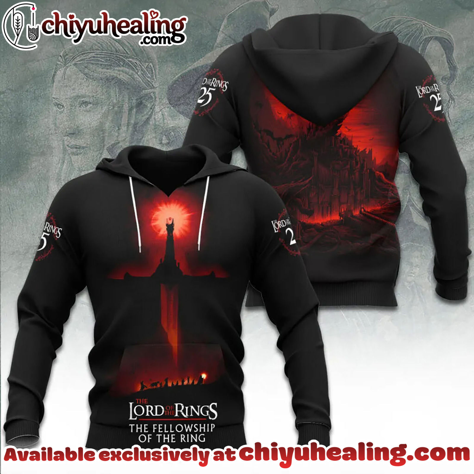 The Lord of the Rings 25th Anniversary 3D Apparel Tshirt, Sweatshirt, Hoodie - Ver 26 The Lord of the Rings 25th Anniversary 3D Apparel Tshirt, Sweatshirt, Hoodie - Ver 26