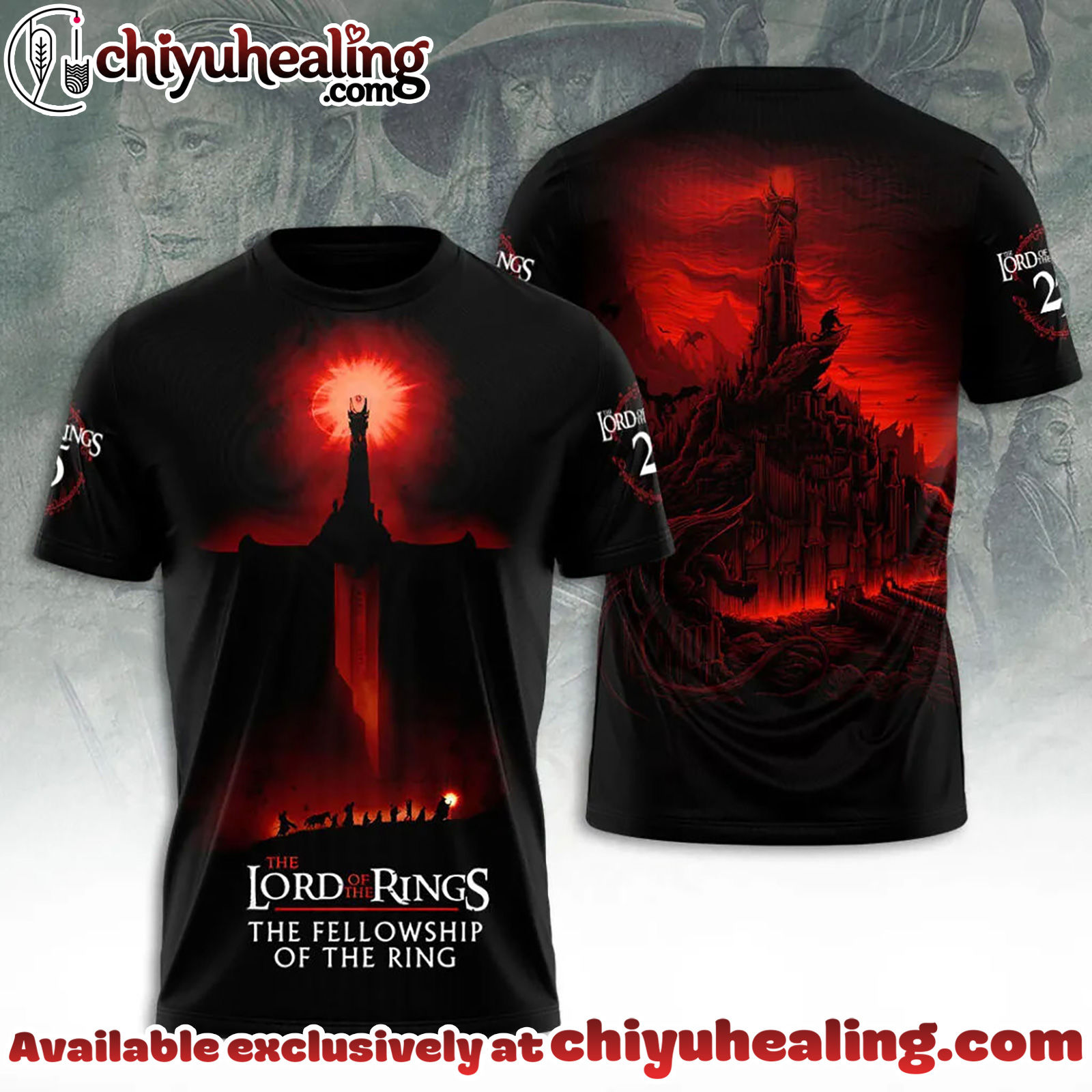 The Lord of the Rings 25th Anniversary 3D Apparel Tshirt, Sweatshirt, Hoodie - Ver 26