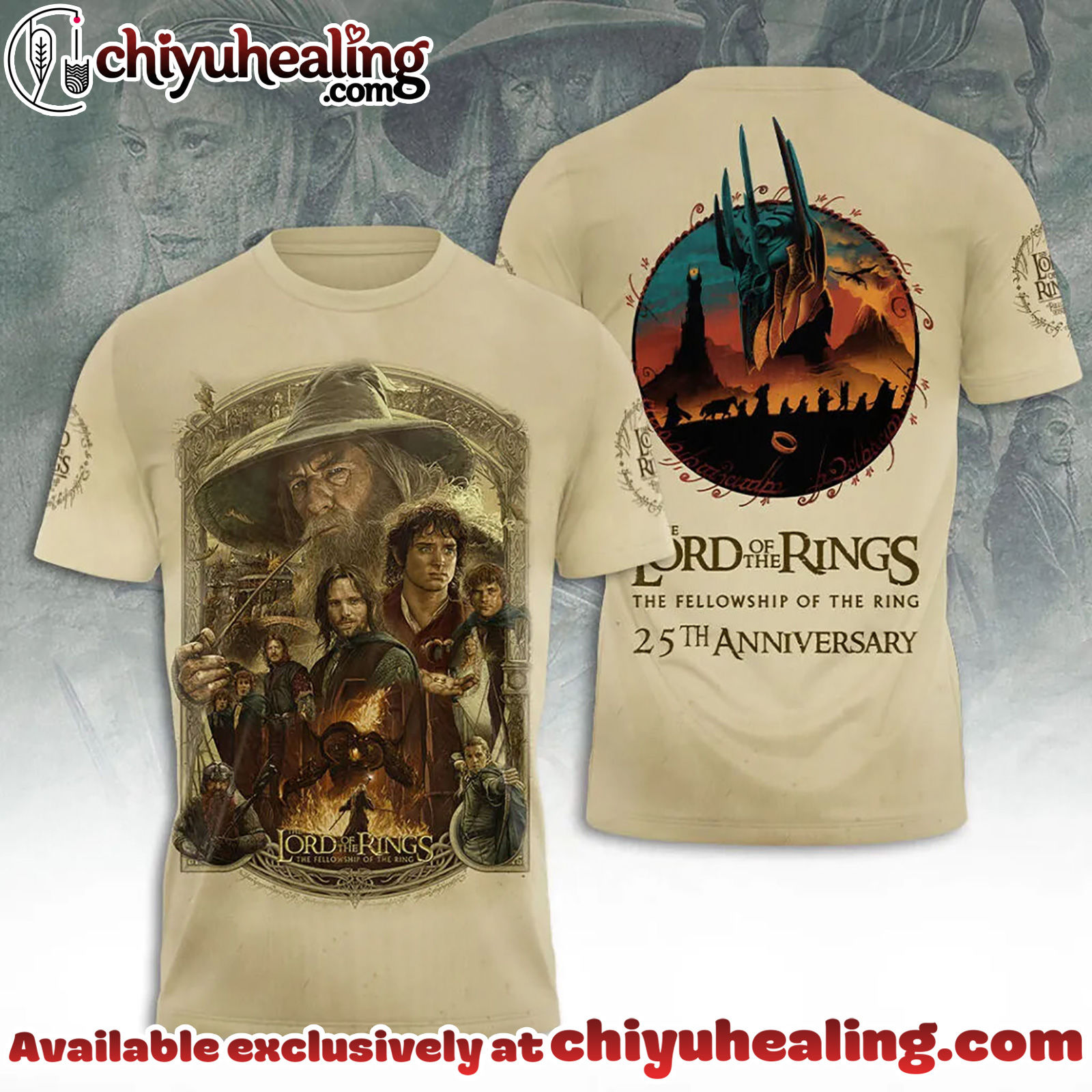 The Lord of the Rings 25th Anniversary 3D Apparel Tshirt, Sweatshirt, Hoodie - Ver 22