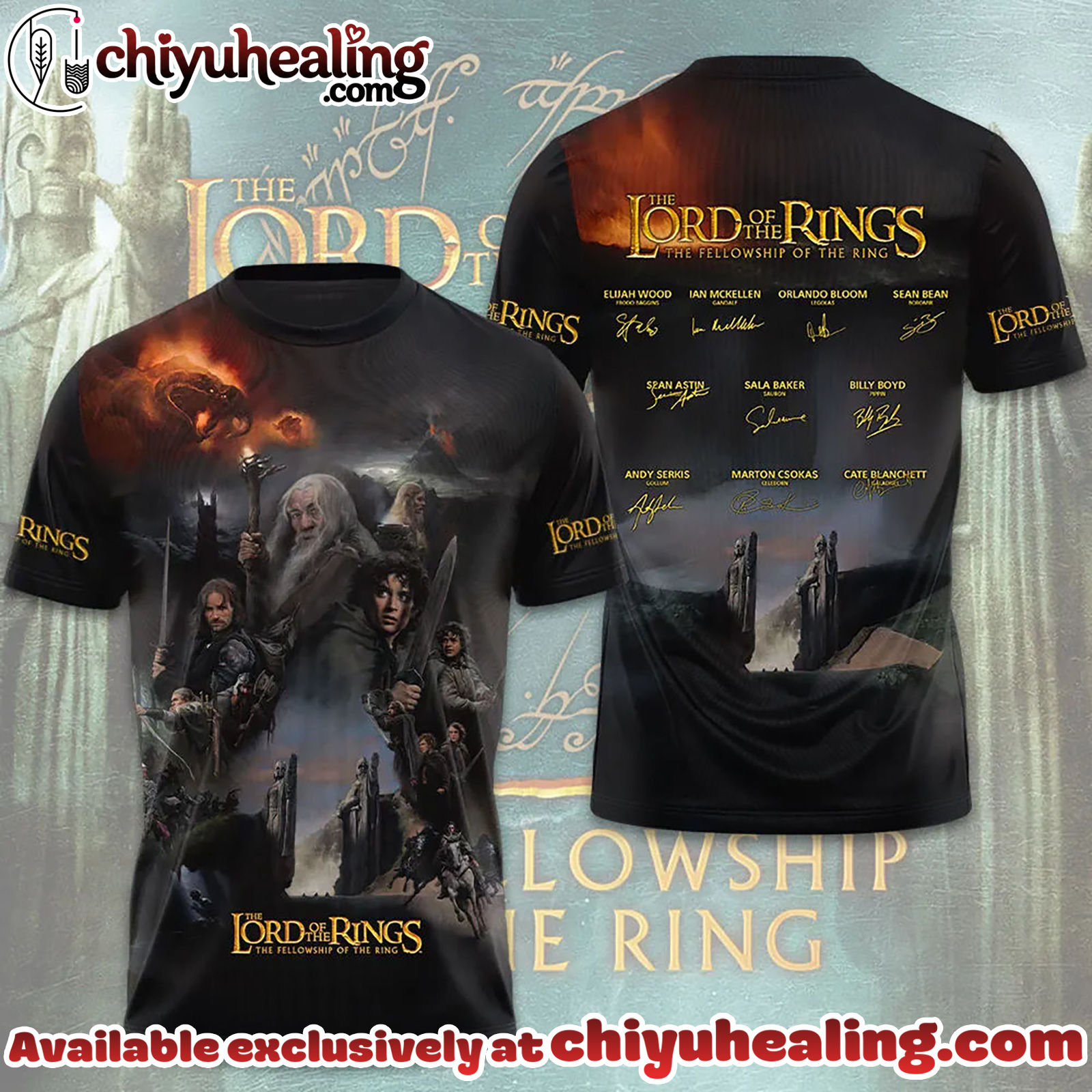 The Lord of the Rings 25th Anniversary 3D Apparel Tshirt, Sweatshirt, Hoodie - Ver 20