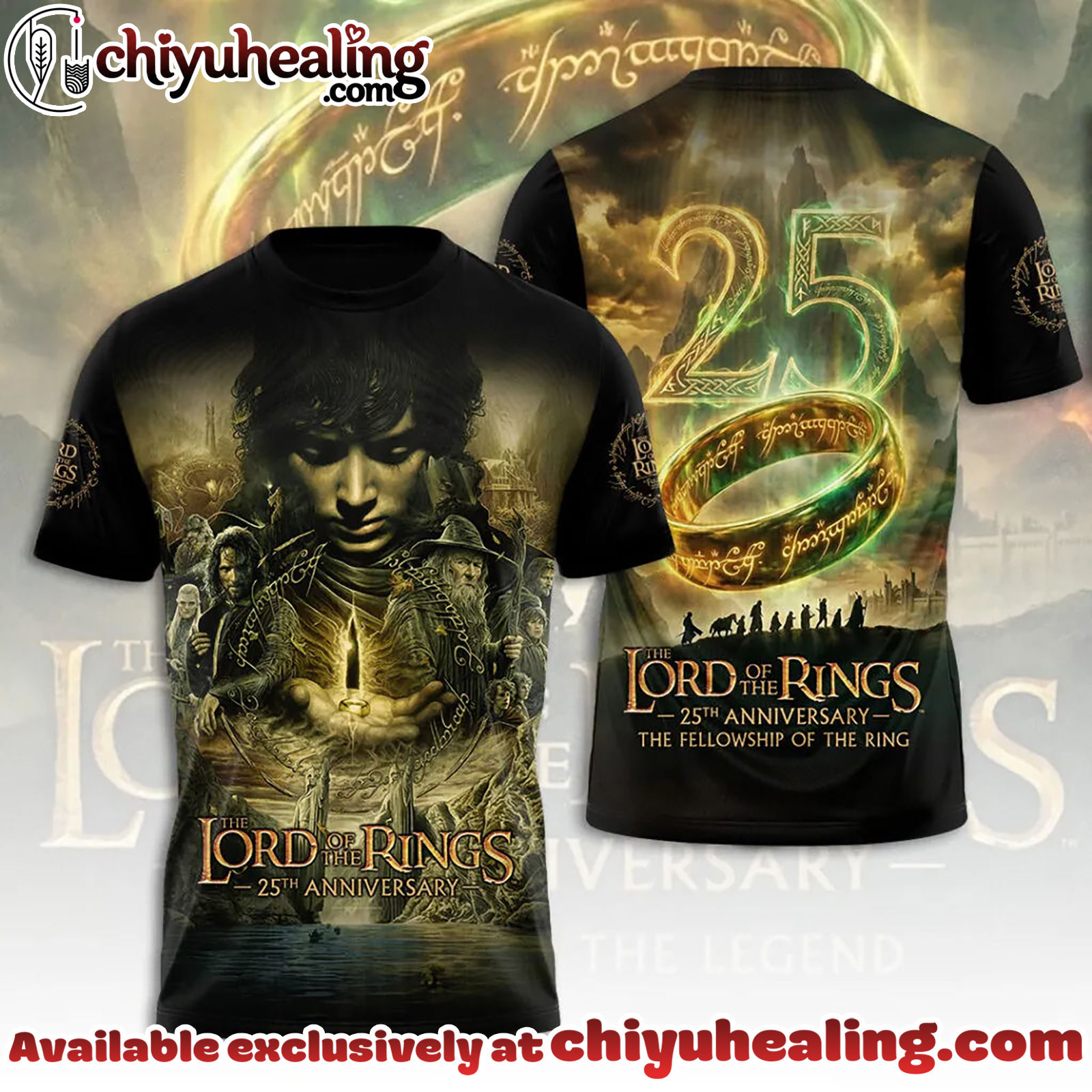 The Lord of the Rings 25th Anniversary 3D Apparel Tshirt, Sweatshirt, Hoodie - Ver 14