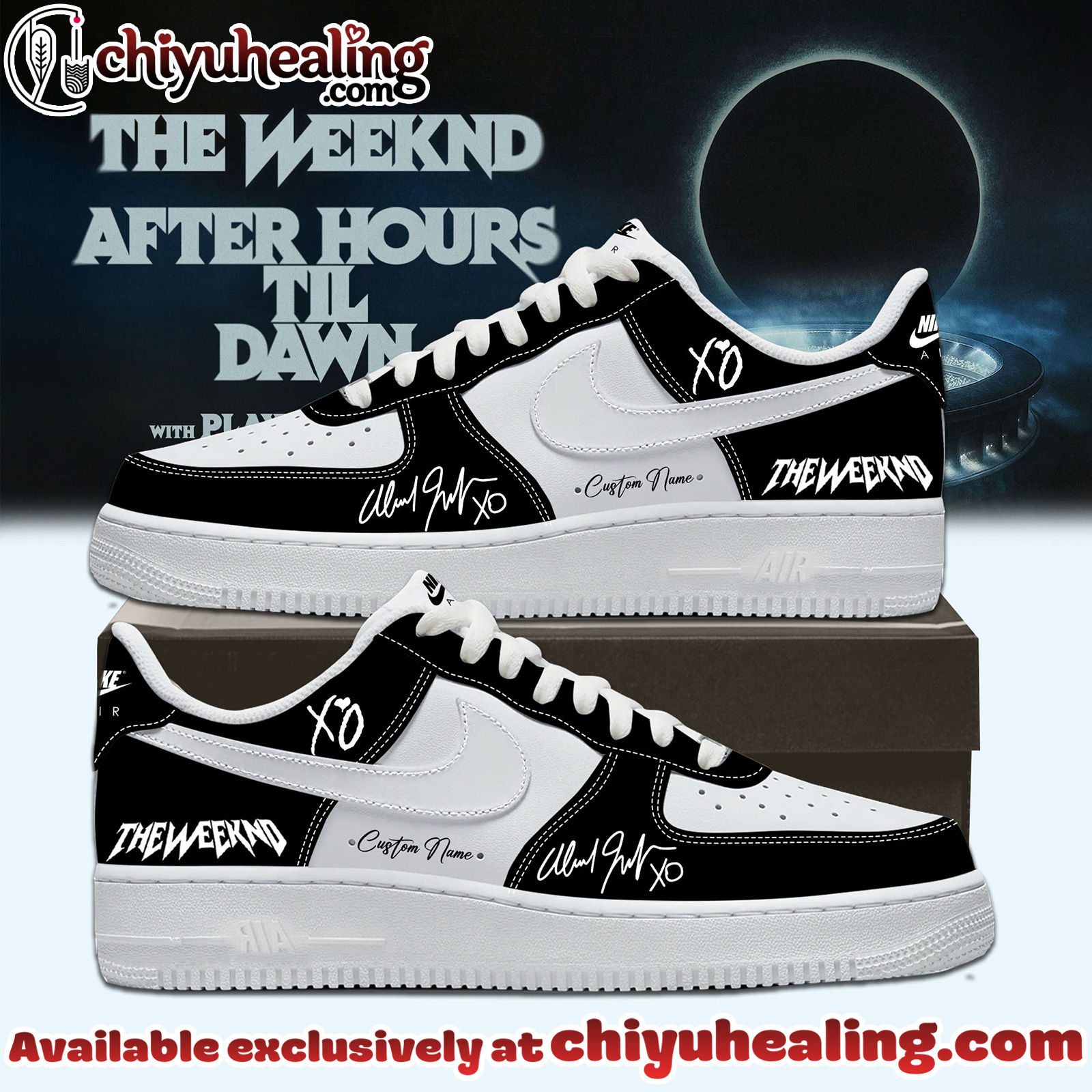 The Weeknd After Hours Till Dawn Tour Air Force 1 - Ver 2