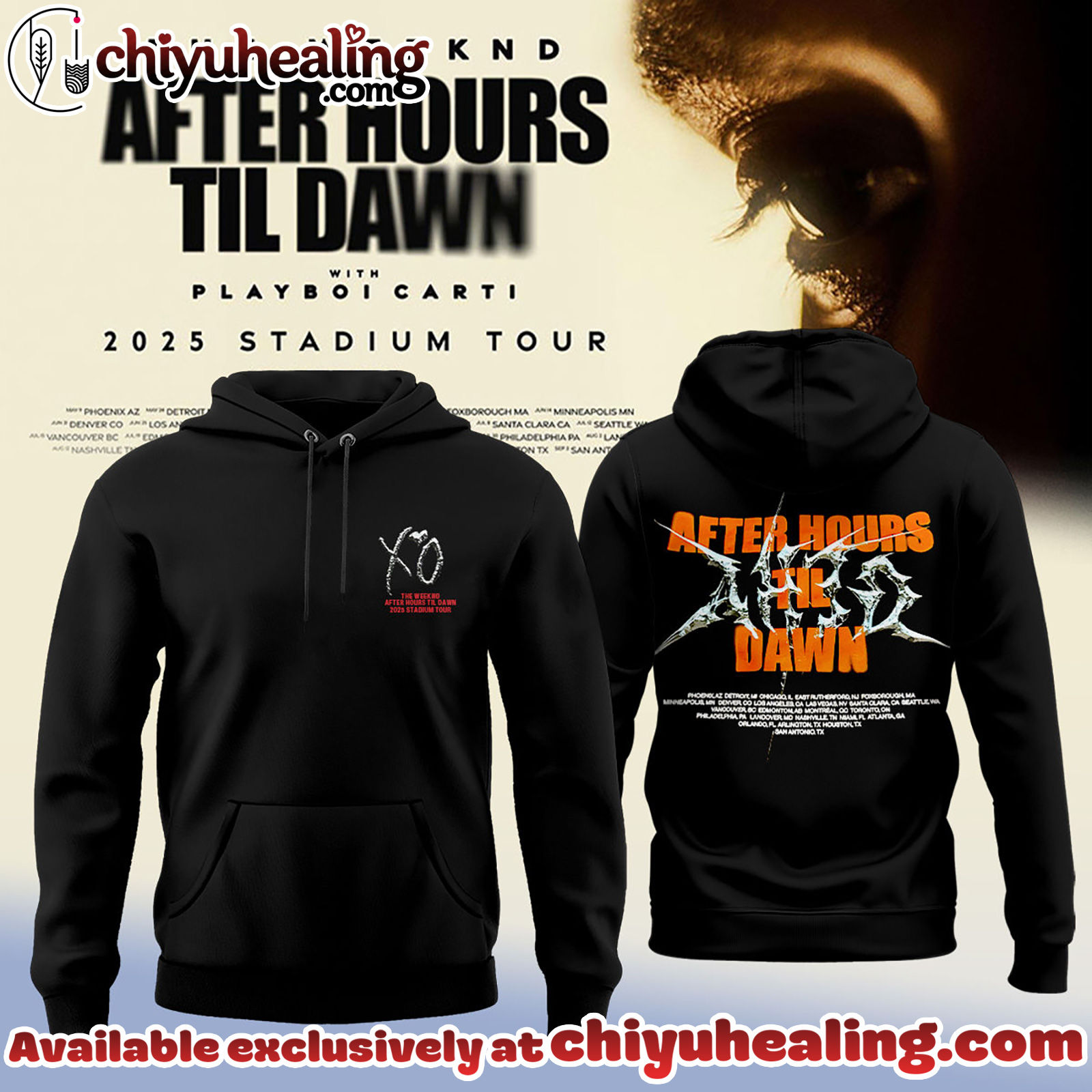 The Weeknd After Hours Till Dawn Tour Hoodie, T-shirt, Sweatshirt - Ver 4