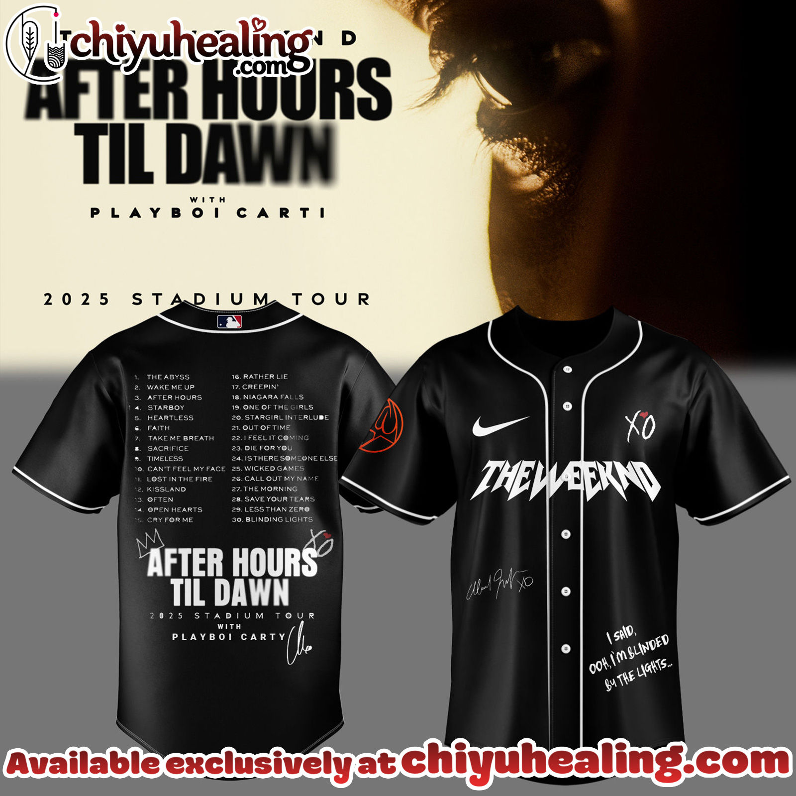 The Weeknd After Hours Till Dawn Tour Jersey - Ver 3