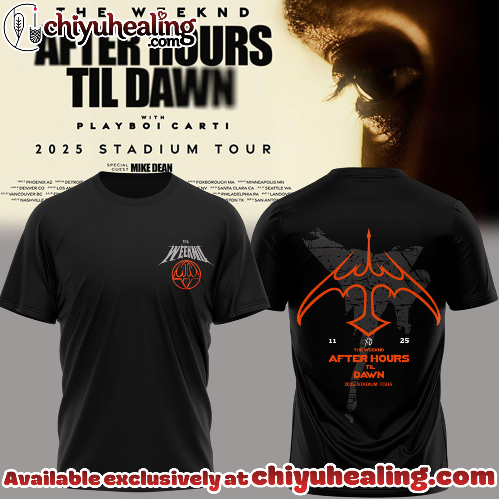 The Weeknd After Hours Till Dawn Tour TShirt, Hoodie,Sweatshirt - Ver 6