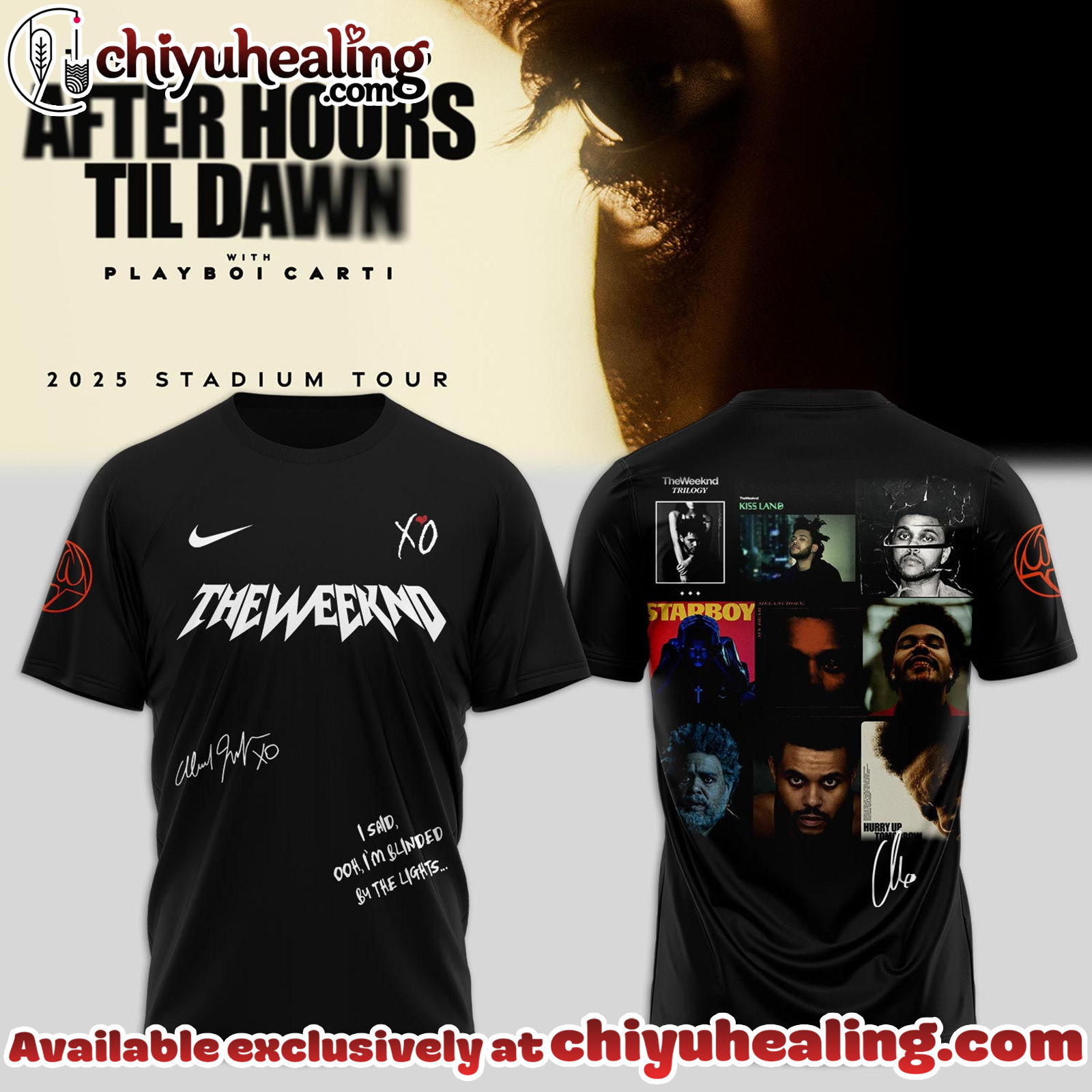 The Weeknd After Hours Till Dawn Tour TShirt, Hoodie,Sweatshirt - Ver 2