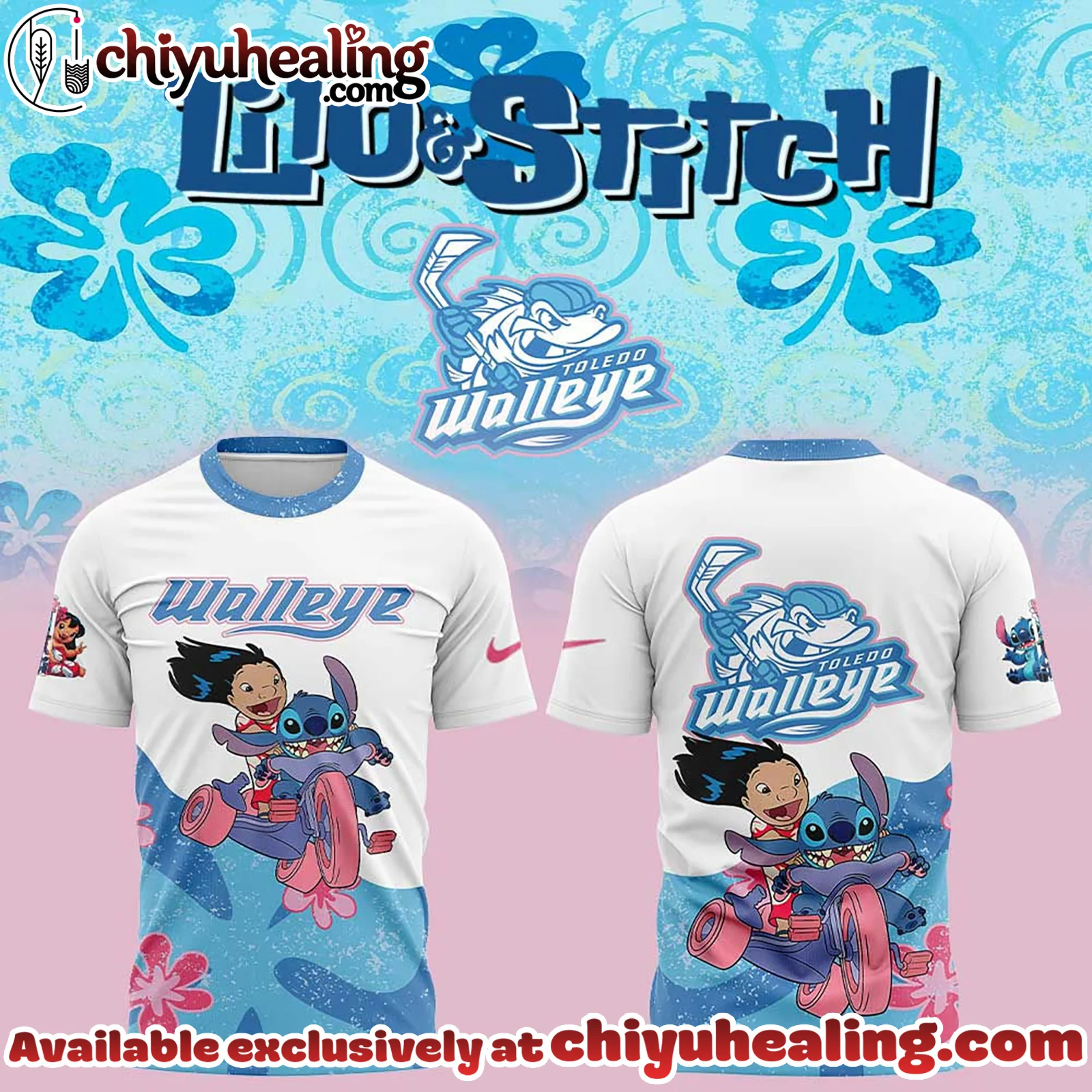 Toledo Walleye Lilo and Stitch Shirt, All Team NHL Shirt, Hoodie, Sweatshirt