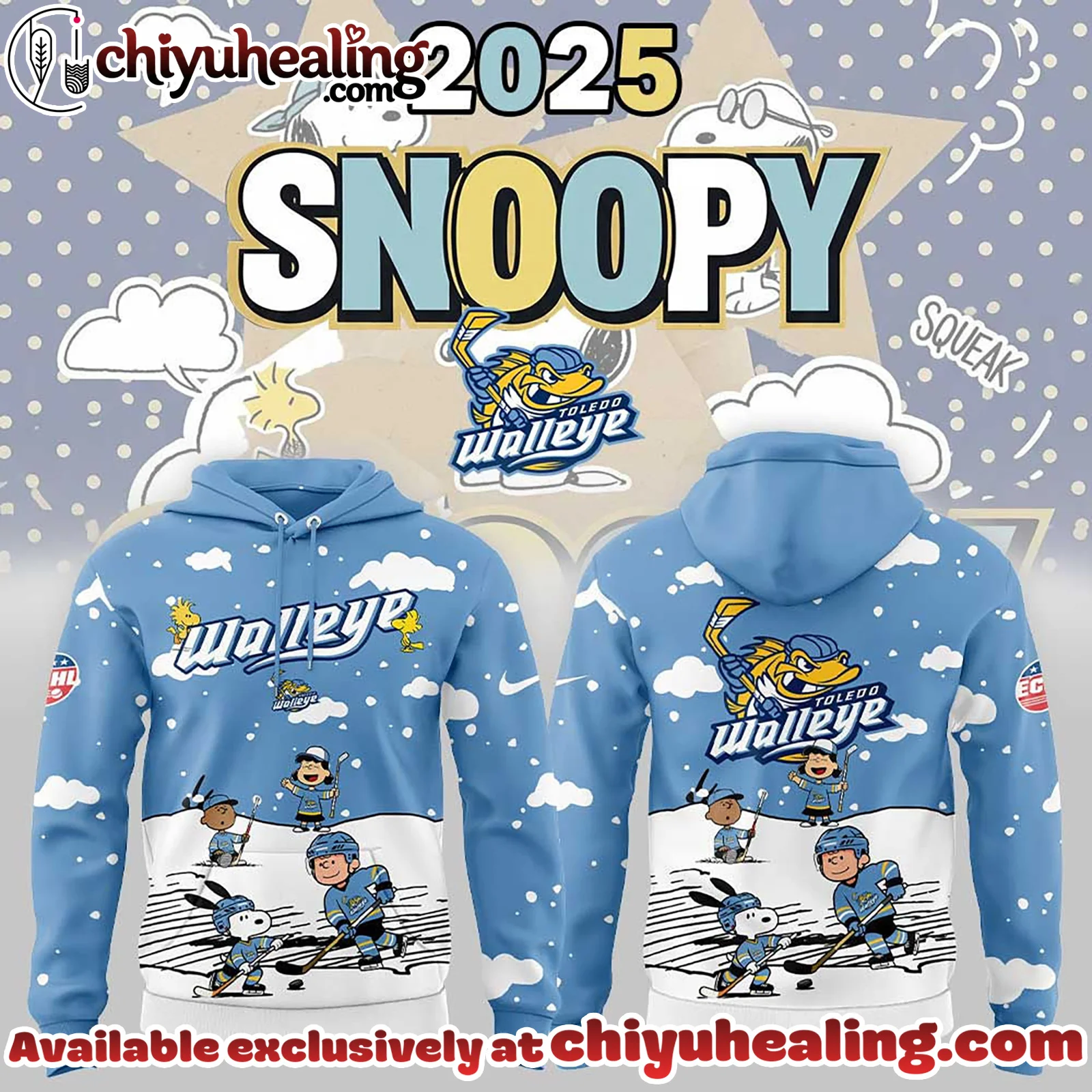 Toledo Walleye Snoopy and Friends Hoodie, Shirt, Sweatshirt, All Team NHL