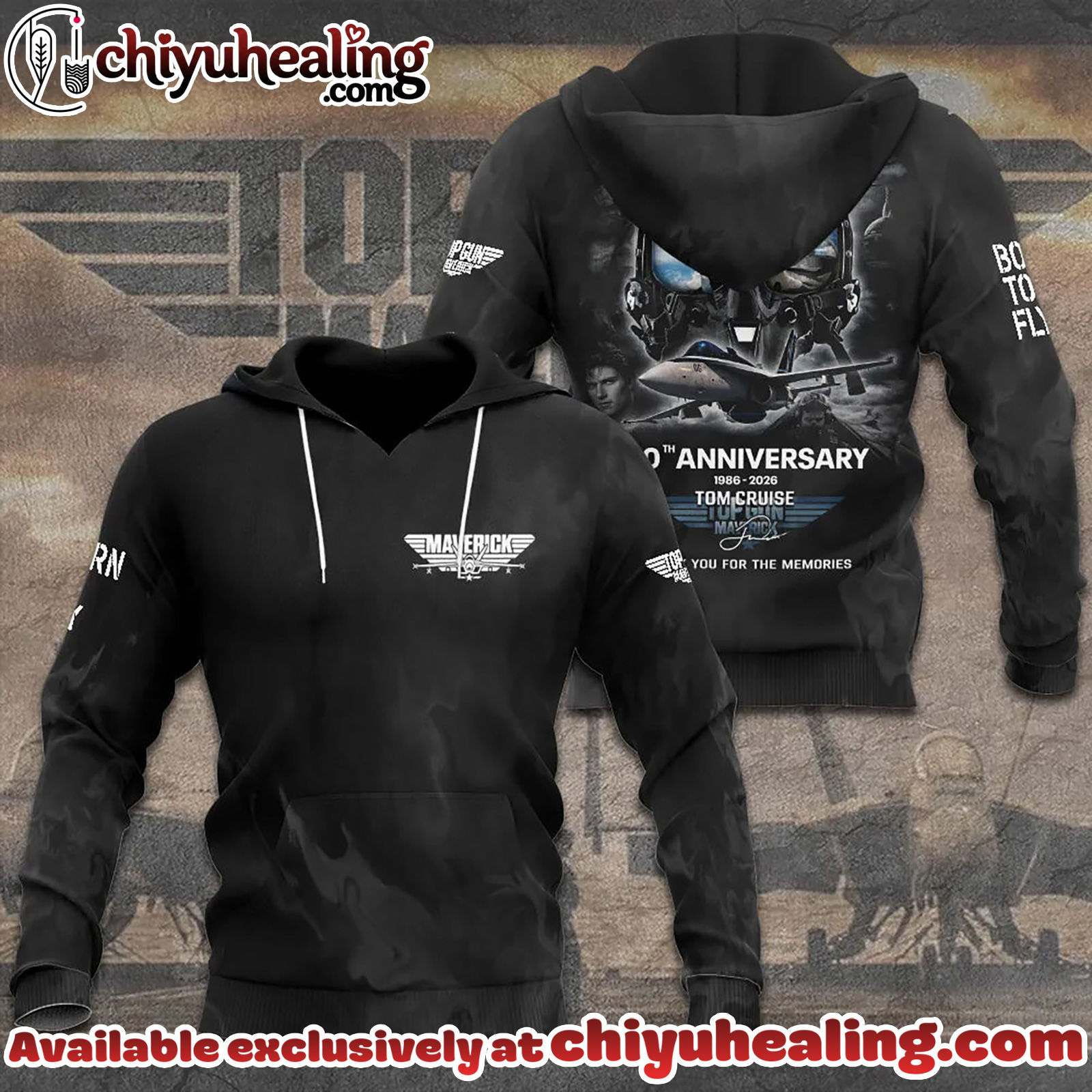 Top Gun 40th Anniversary 2026 3D Apparel Hoodie, Tshirt, Sweatshirt - Ver 8 Top Gun 40th Anniversary 2026 3D Apparel Hoodie, Tshirt, Sweatshirt - Ver 8