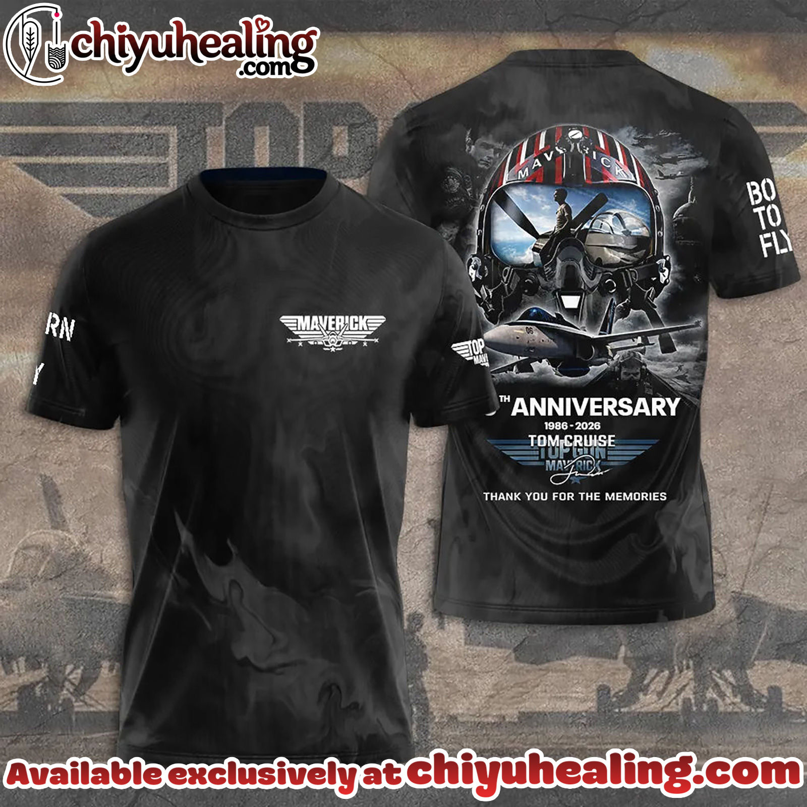 Top Gun 40th Anniversary 2026 3D Apparel Hoodie, Tshirt, Sweatshirt - Ver 8