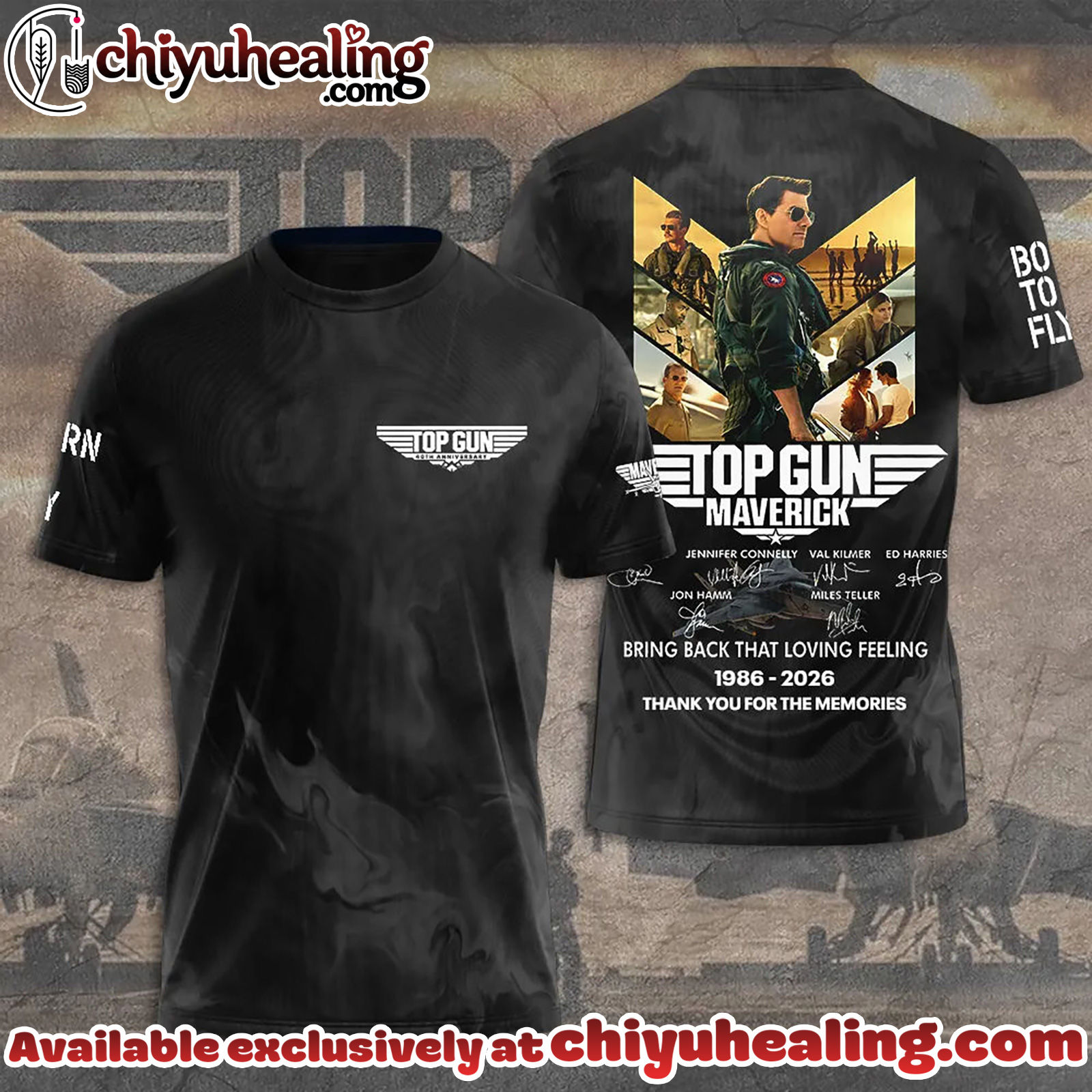 Top Gun 40th Anniversary 2026 3D Apparel Hoodie, Tshirt, Sweatshirt - Ver 6