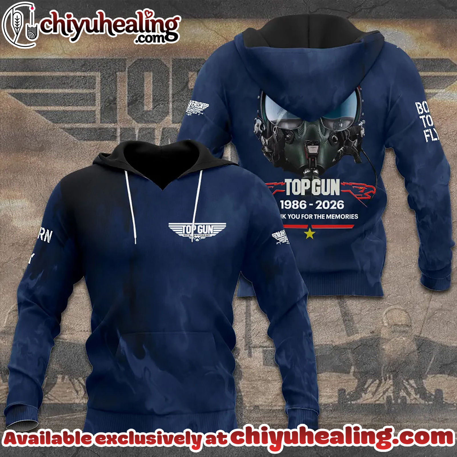 Top Gun 40th Anniversary 2026 3D Apparel Hoodie, Tshirt, Sweatshirt - Ver 4 Top Gun 40th Anniversary 2026 3D Apparel Hoodie, Tshirt, Sweatshirt - Ver 4