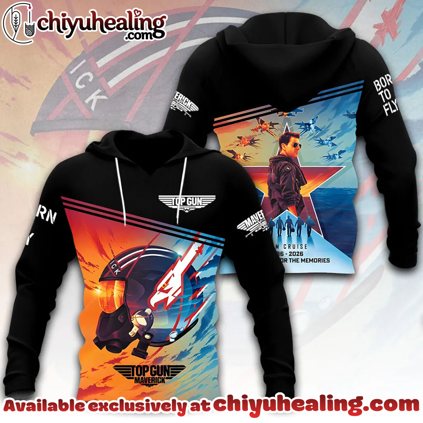 Top Gun 40th Anniversary 2026 3D Apparel Hoodie, Tshirt, Sweatshirt - Ver 3 Top Gun 40th Anniversary 2026 3D Apparel Hoodie, Tshirt, Sweatshirt - Ver 3