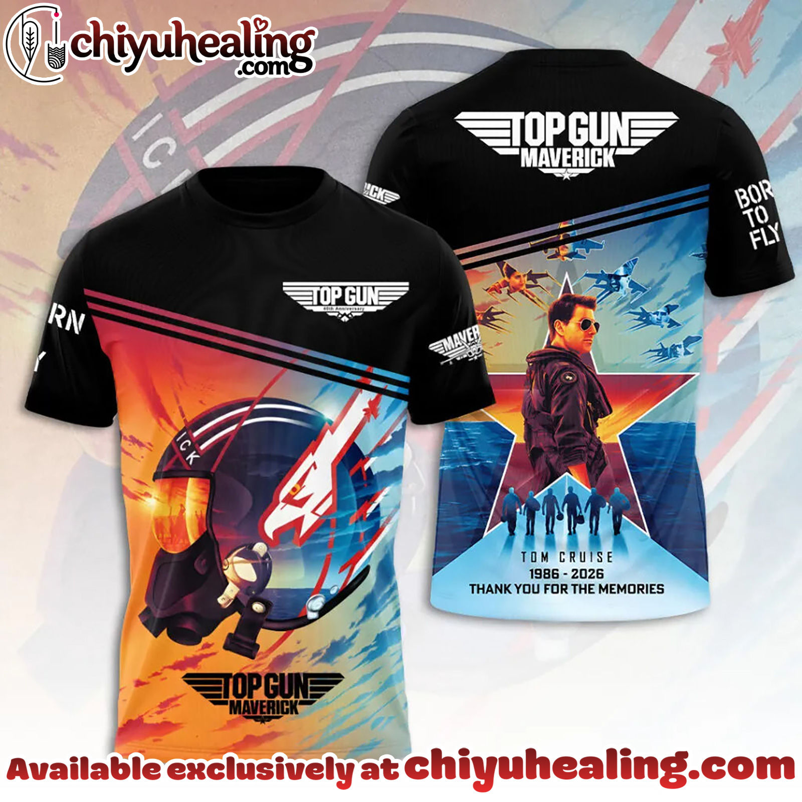 Top Gun 40th Anniversary 2026 3D Apparel Hoodie, Tshirt, Sweatshirt - Ver 3