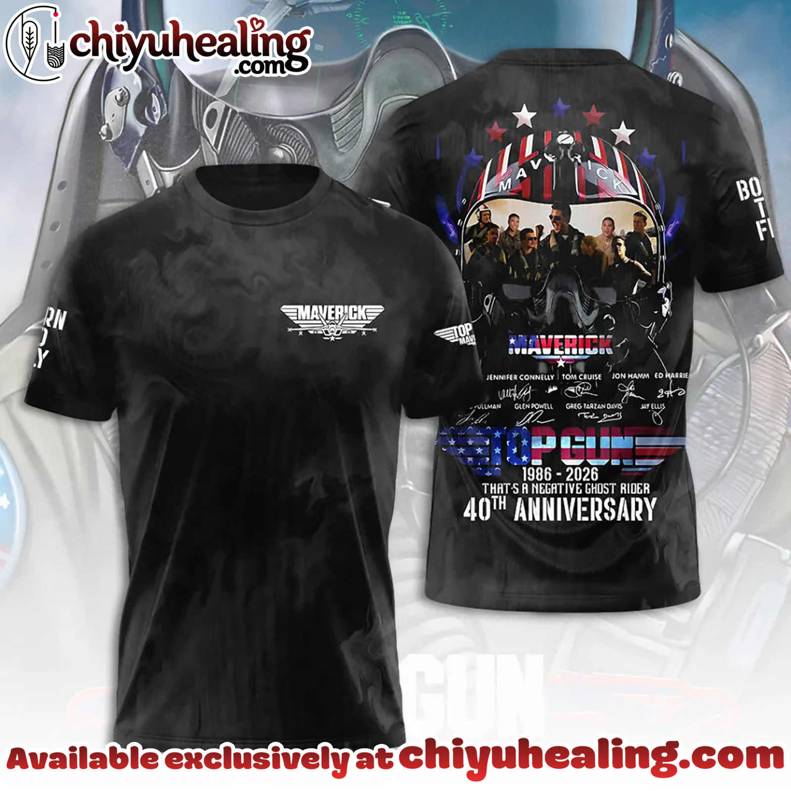 Top Gun 40th Anniversary 2026 3D Apparel Hoodie, Tshirt, Sweatshirt - Ver 7