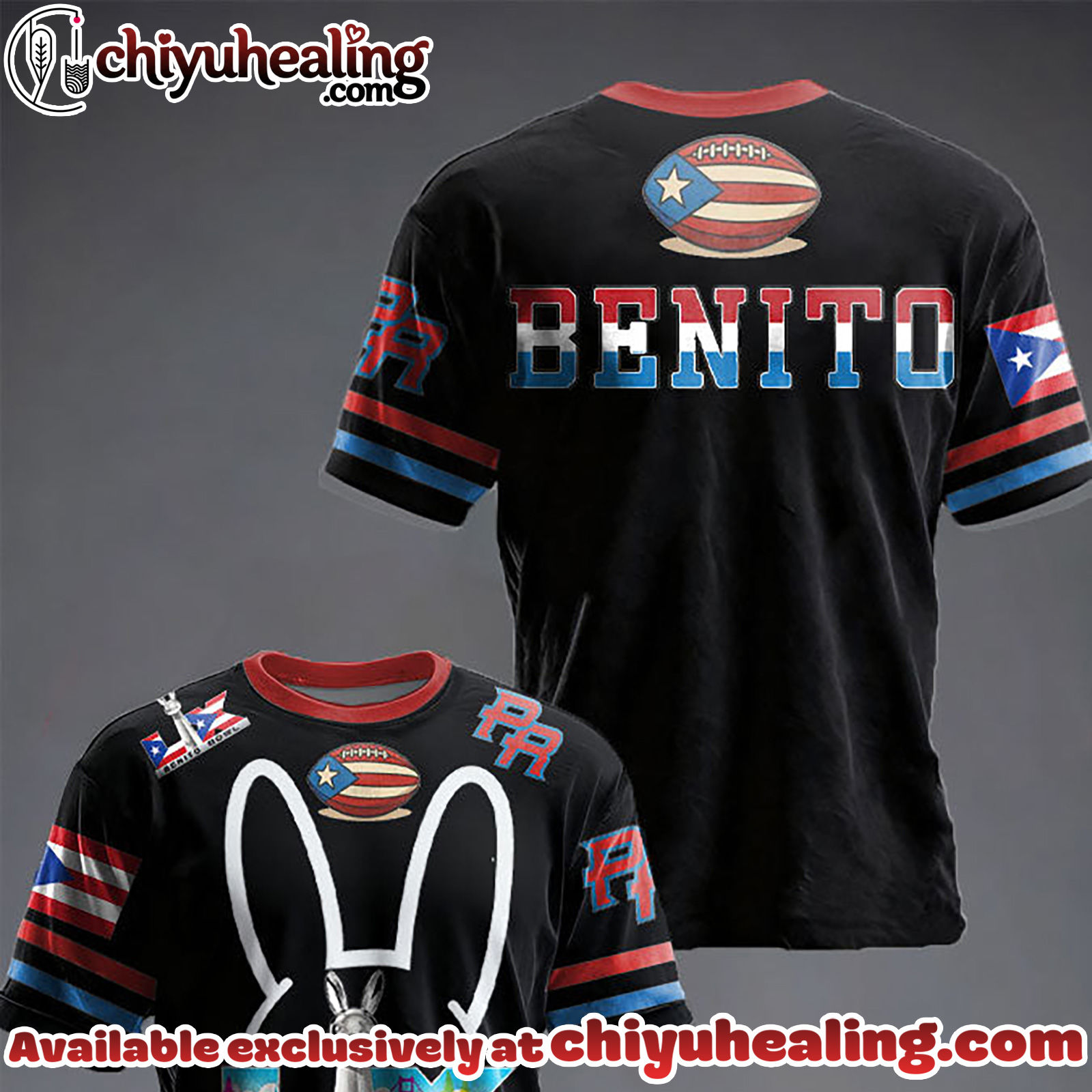 Unisex Bunny Football Music Lover Printed Tshirt, Hoodie, Sweatshirt - Ver 5