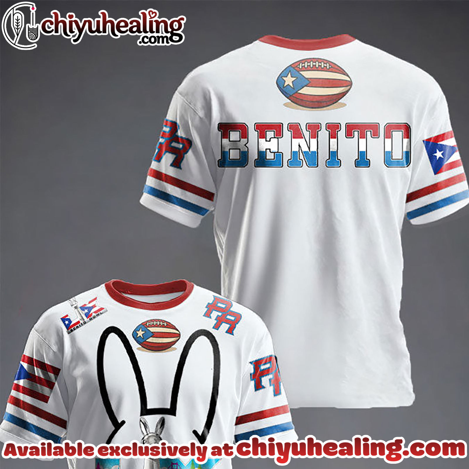 Unisex Bunny Football Music Lover Printed Tshirt, Hoodie, Sweatshirt - Ver 4