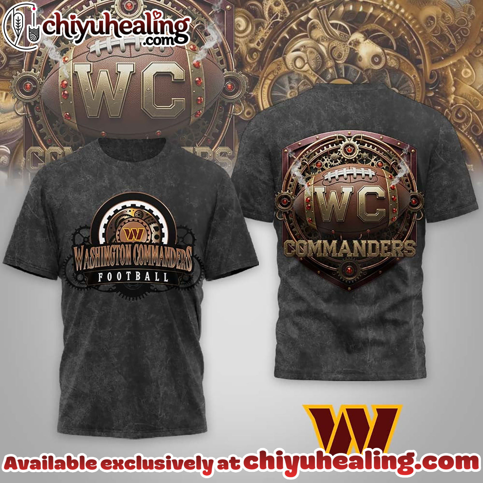 Washington Commanders Premium NFL Steampunk T-shirt